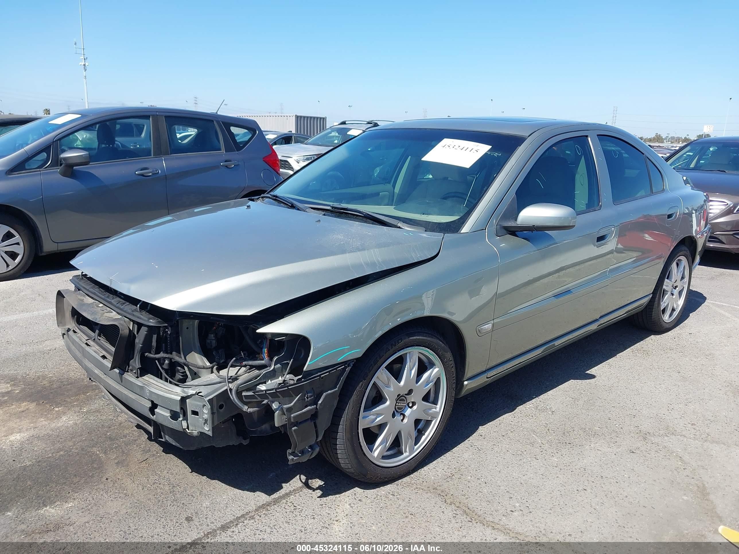 2006 Volvo S60 2.5t Silver vin: YV1RS592862543493