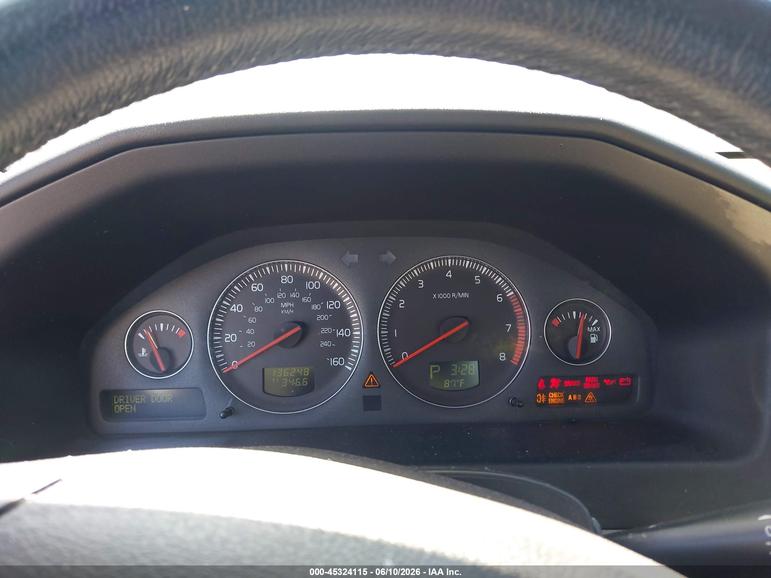 2006 Volvo S60 2.5t Silver vin: YV1RS592862543493