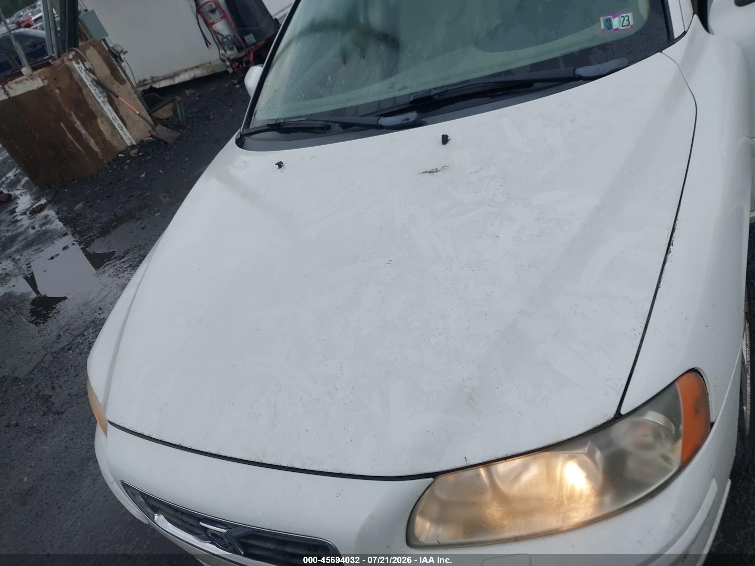 2007 Volvo S60 2.5t White vin: YV1RS592872614239