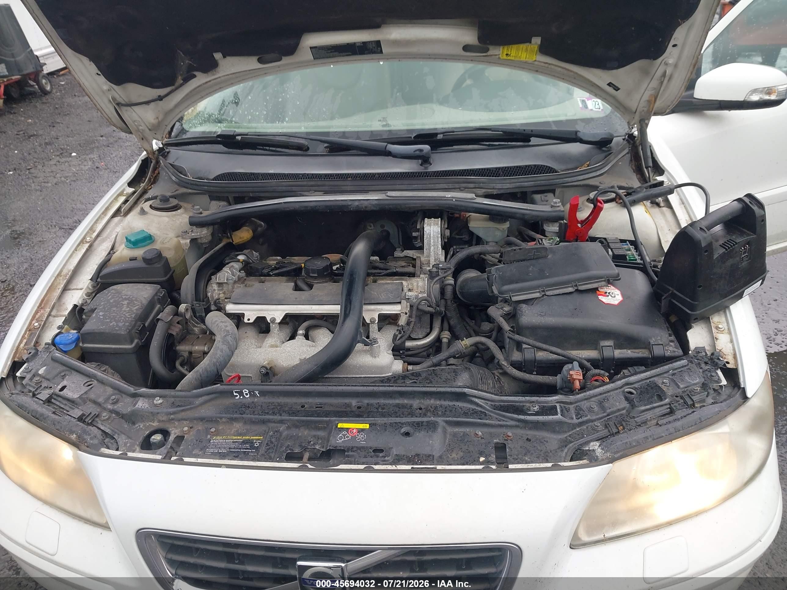 2007 Volvo S60 2.5t White vin: YV1RS592872614239