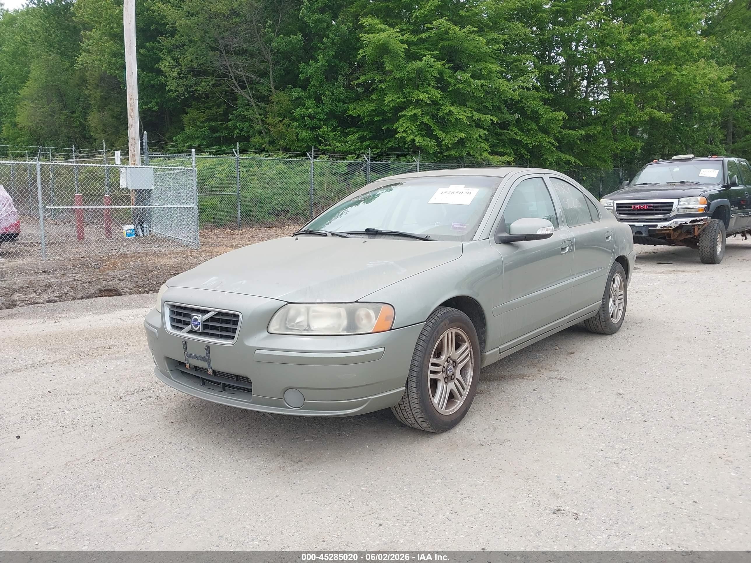 2007 Volvo S60 2.5t Green vin: YV1RS592872635348
