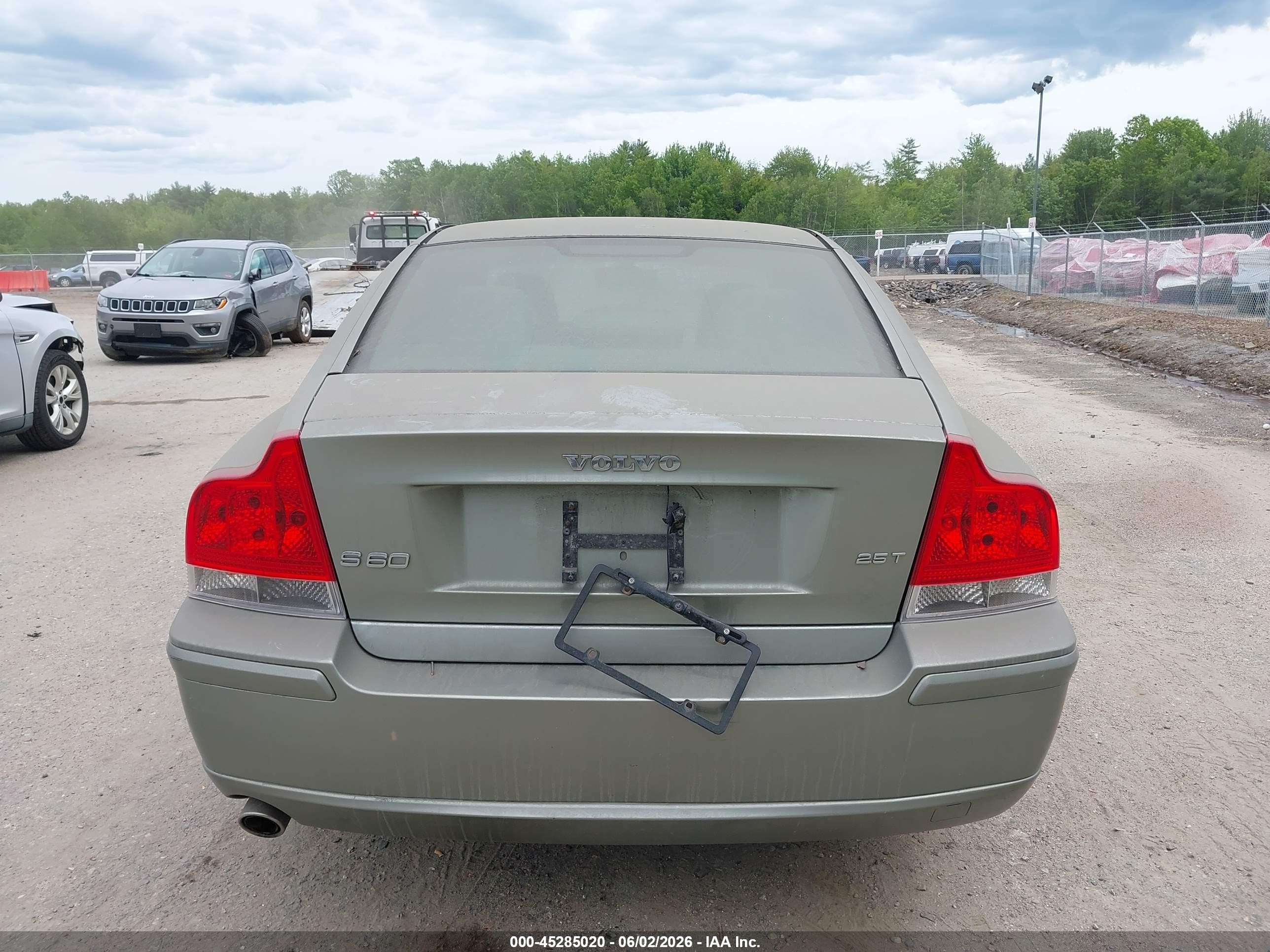 2007 Volvo S60 2.5t Green vin: YV1RS592872635348