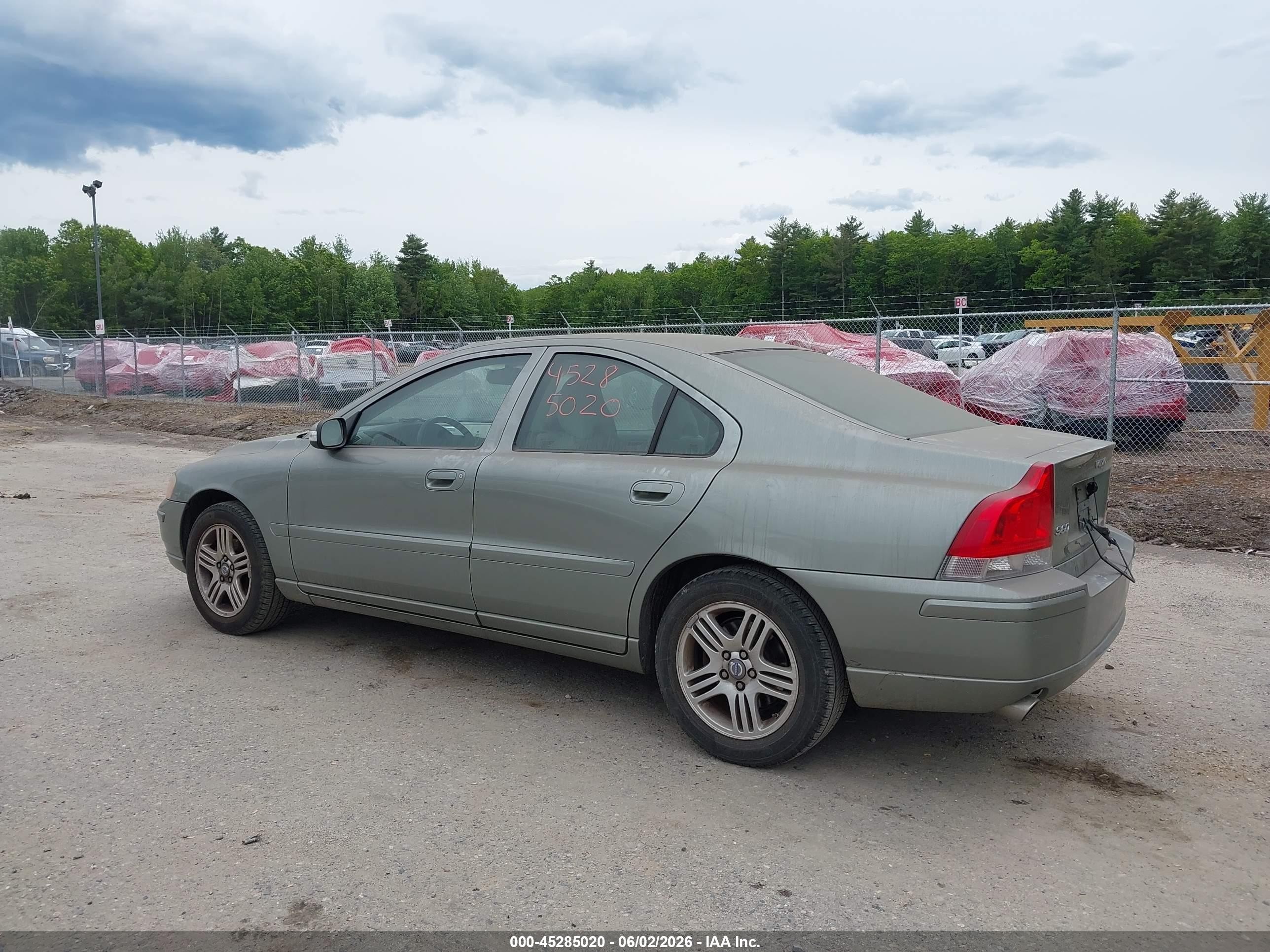 2007 Volvo S60 2.5t Green vin: YV1RS592872635348