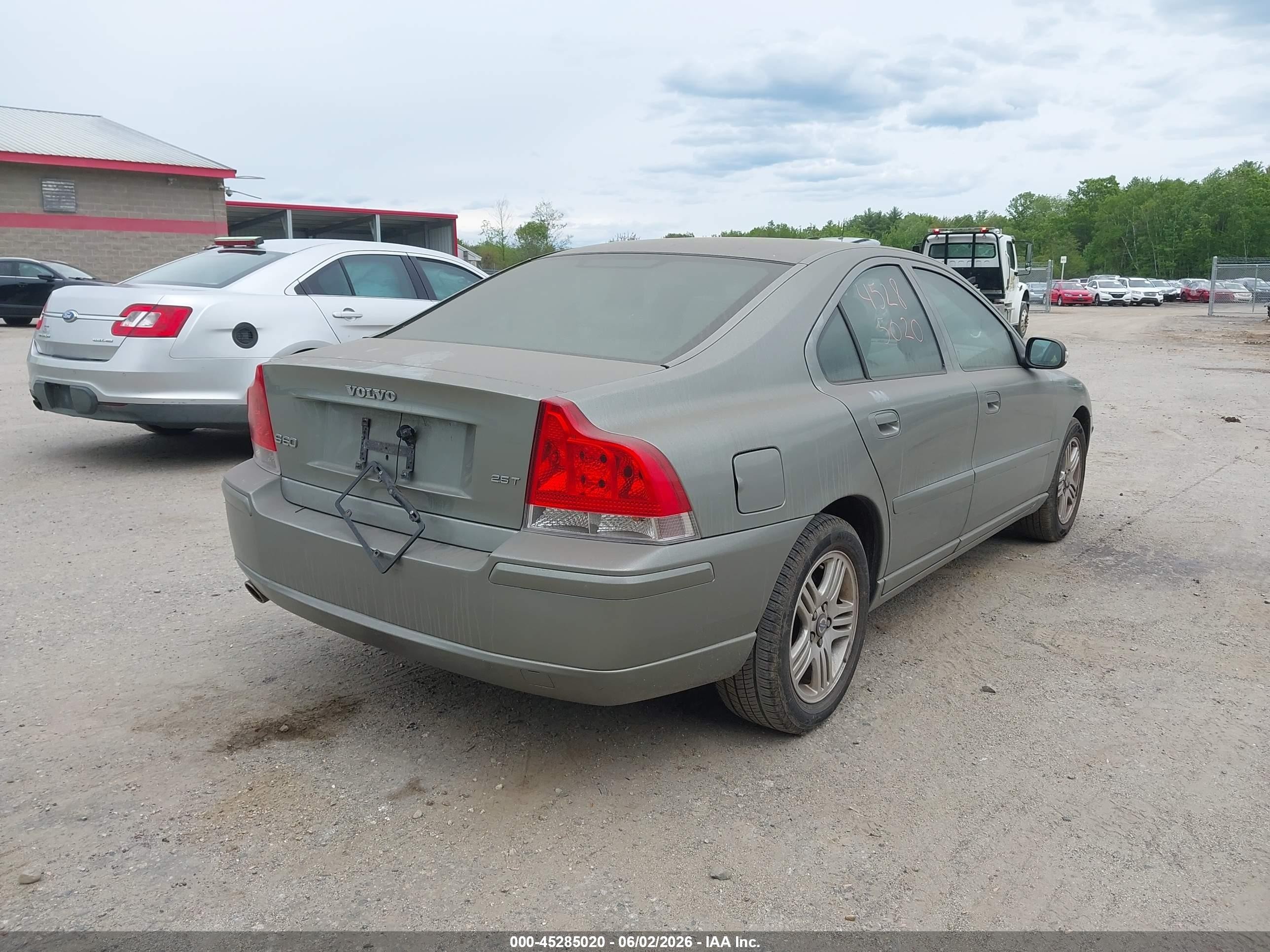 2007 Volvo S60 2.5t Green vin: YV1RS592872635348