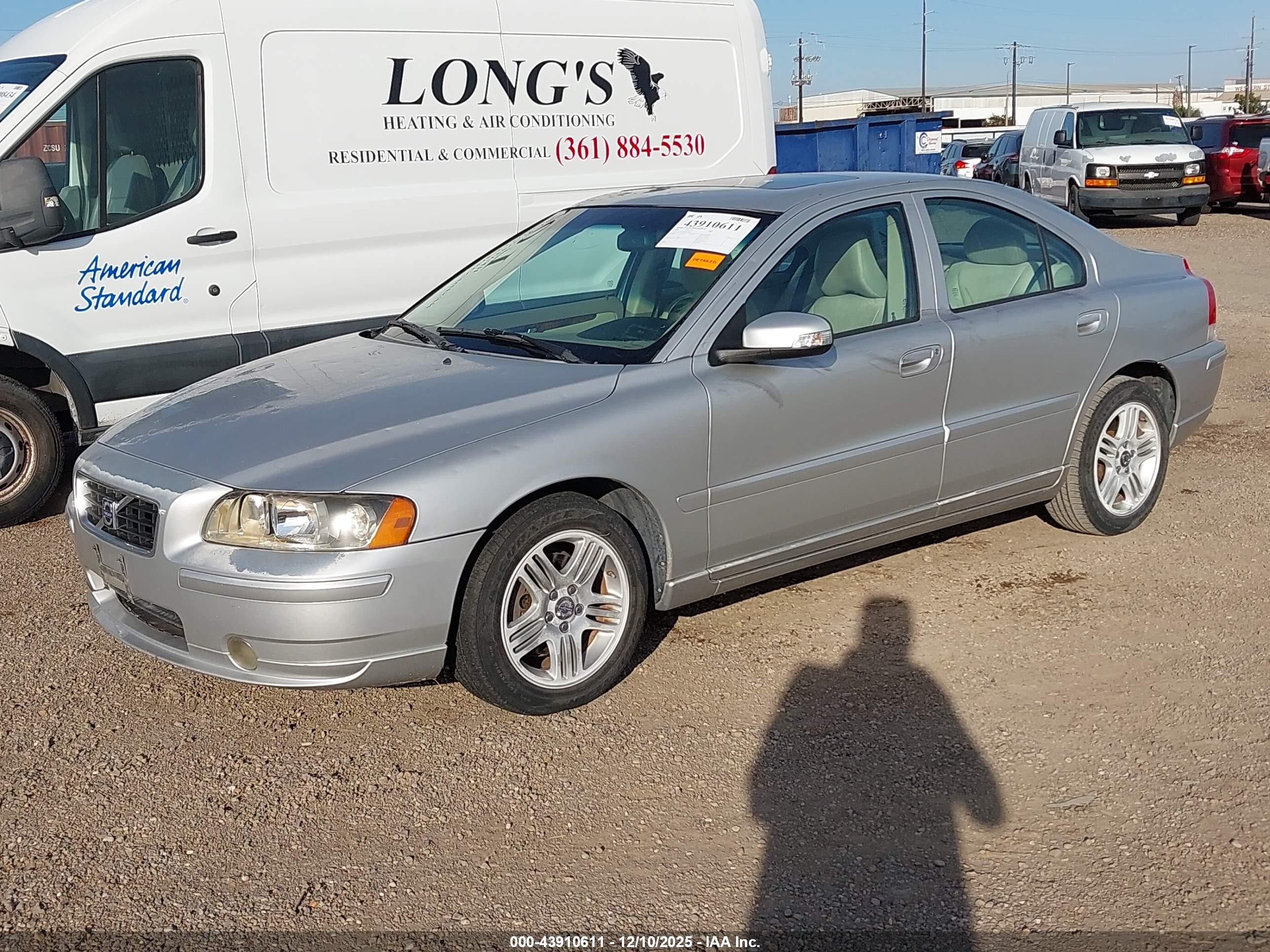 2008 Volvo S60 2.5t Silver vin: YV1RS592982670854