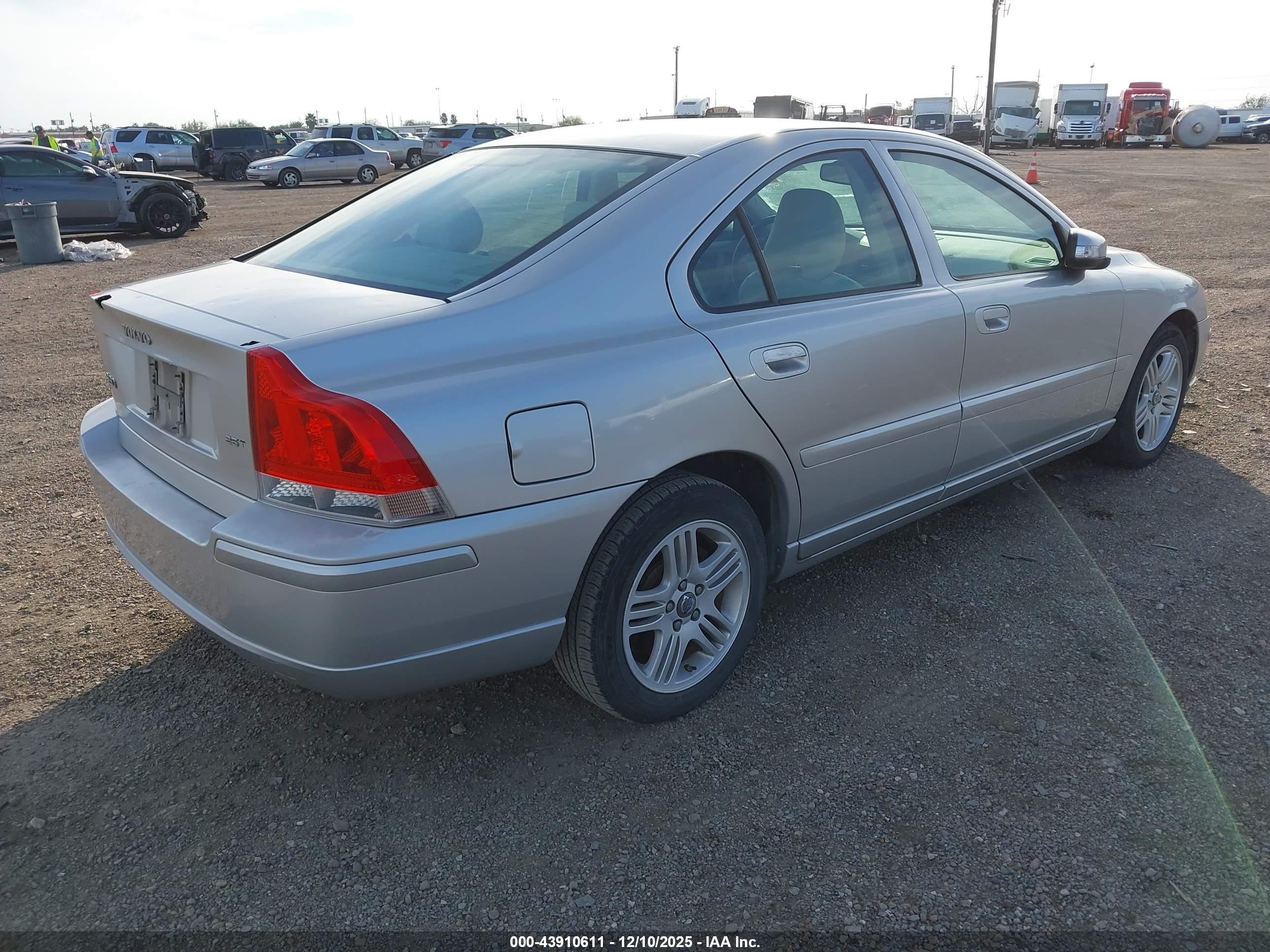 2008 Volvo S60 2.5t Silver vin: YV1RS592982670854