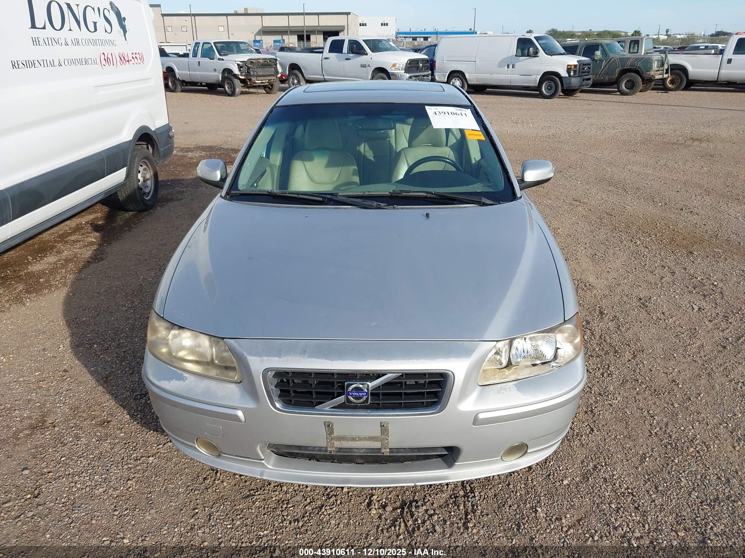 2008 Volvo S60 2.5t Silver vin: YV1RS592982670854