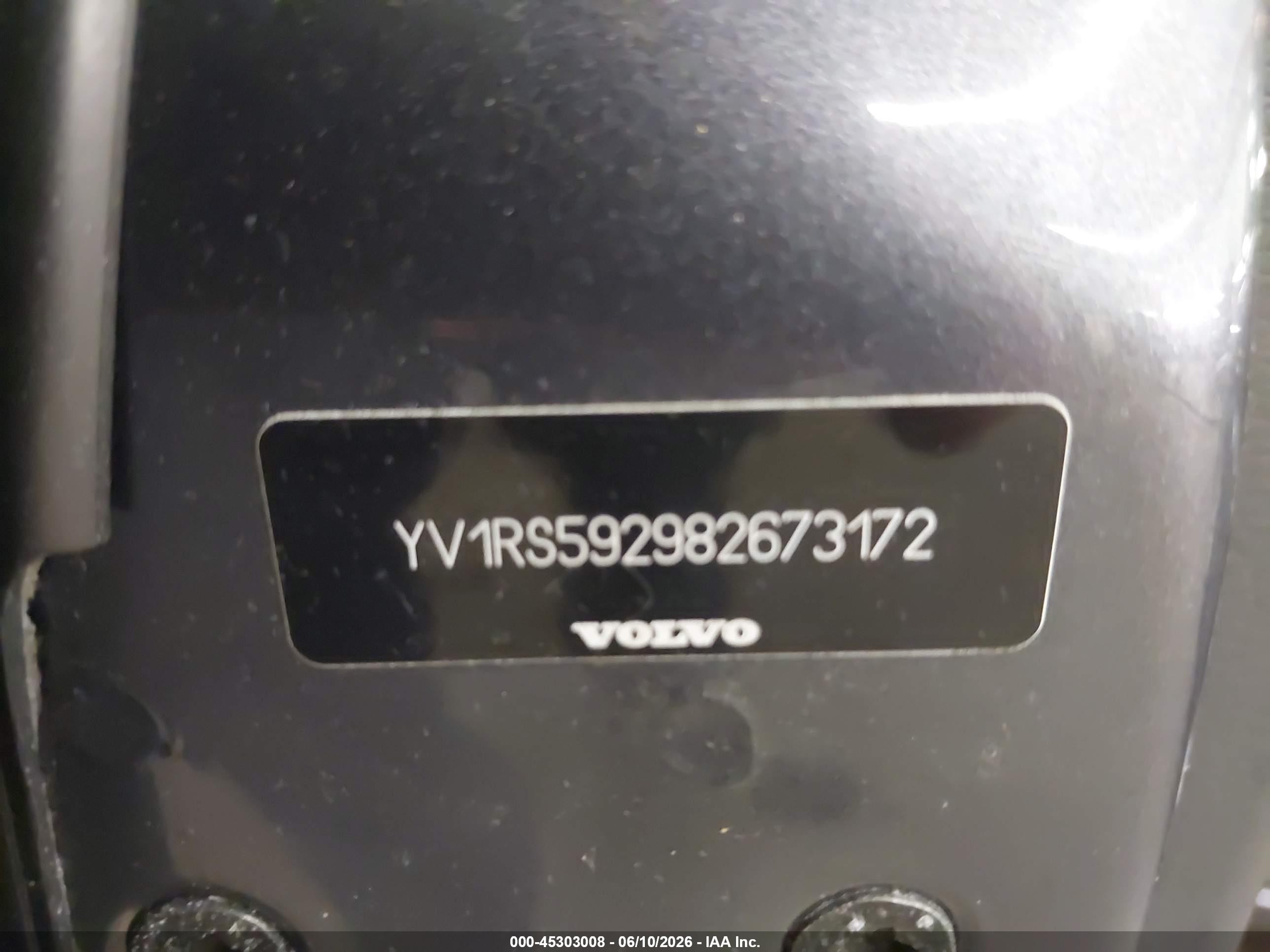 2008 Volvo S60 2.5t/2.5t W/snrf Light Blue vin: YV1RS592982673172