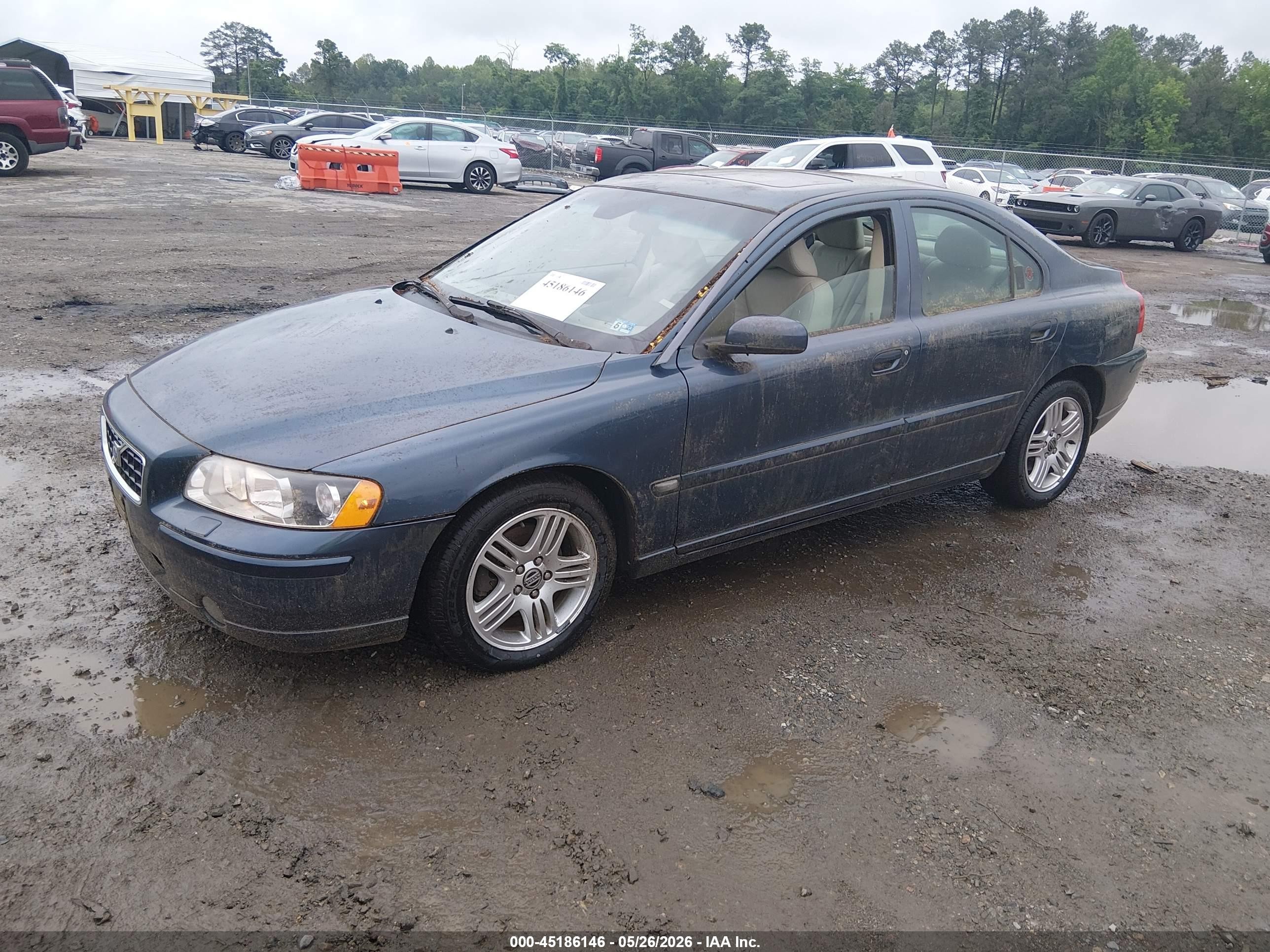 2006 Volvo S60 2.5t Blue vin: YV1RS592X62545780