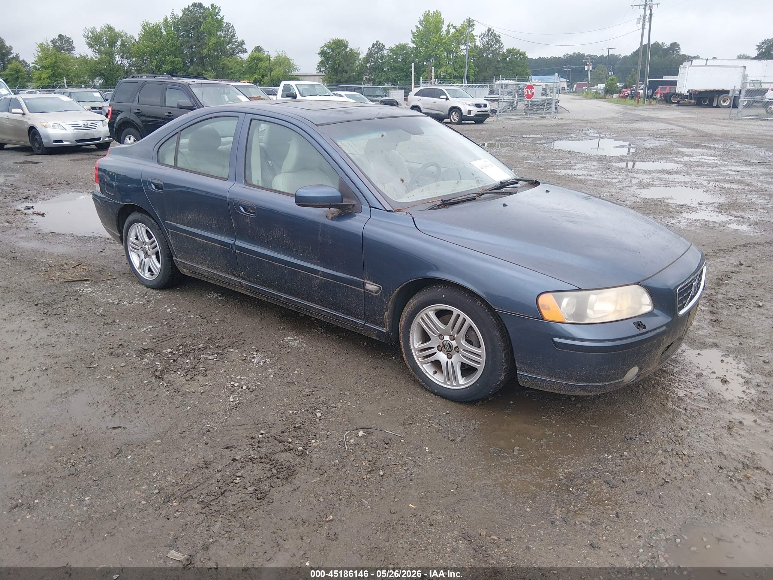 2006 Volvo S60 2.5t Blue vin: YV1RS592X62545780