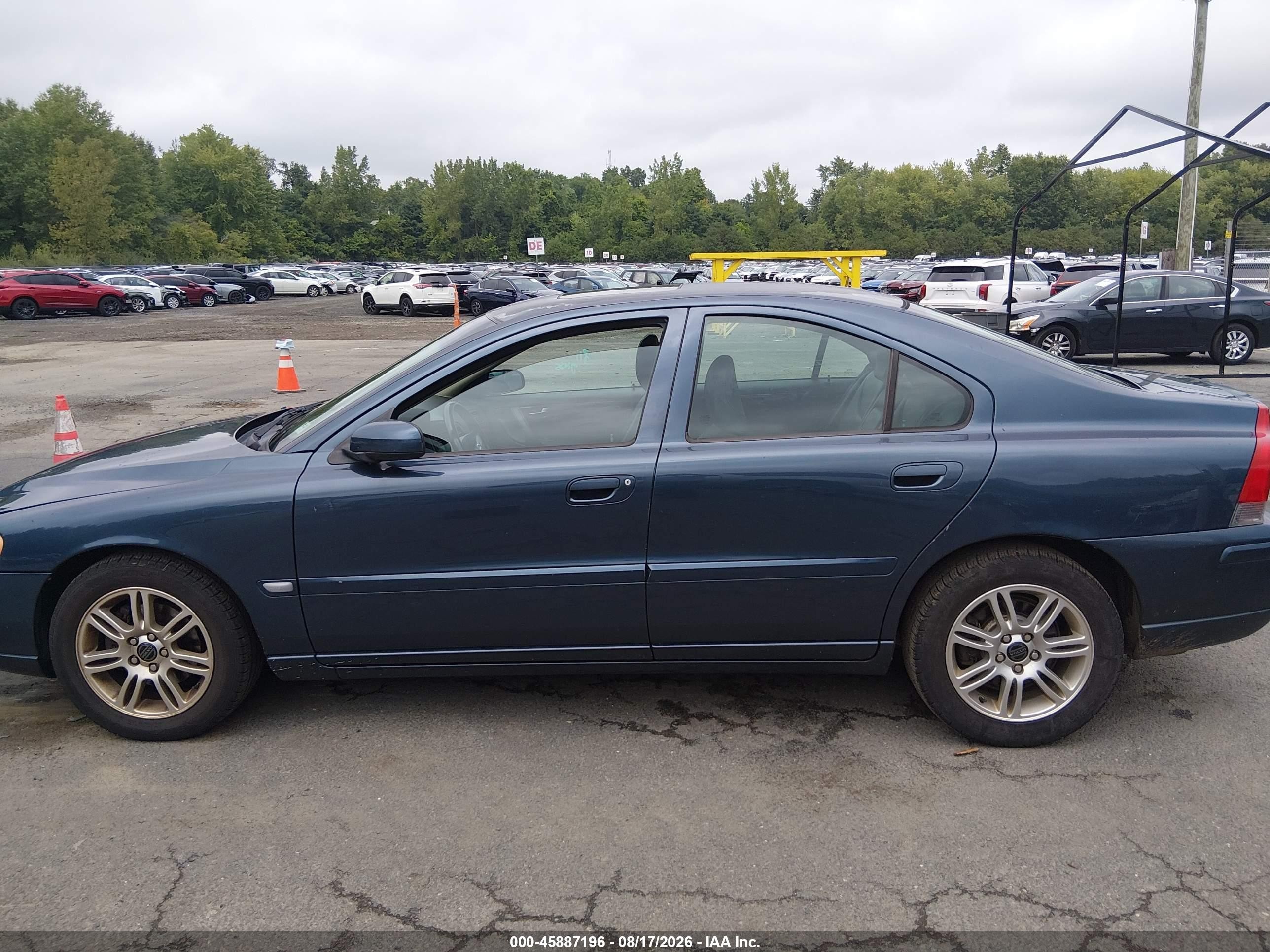 2006 Volvo S60 2.5t Blue vin: YV1RS592X62555306