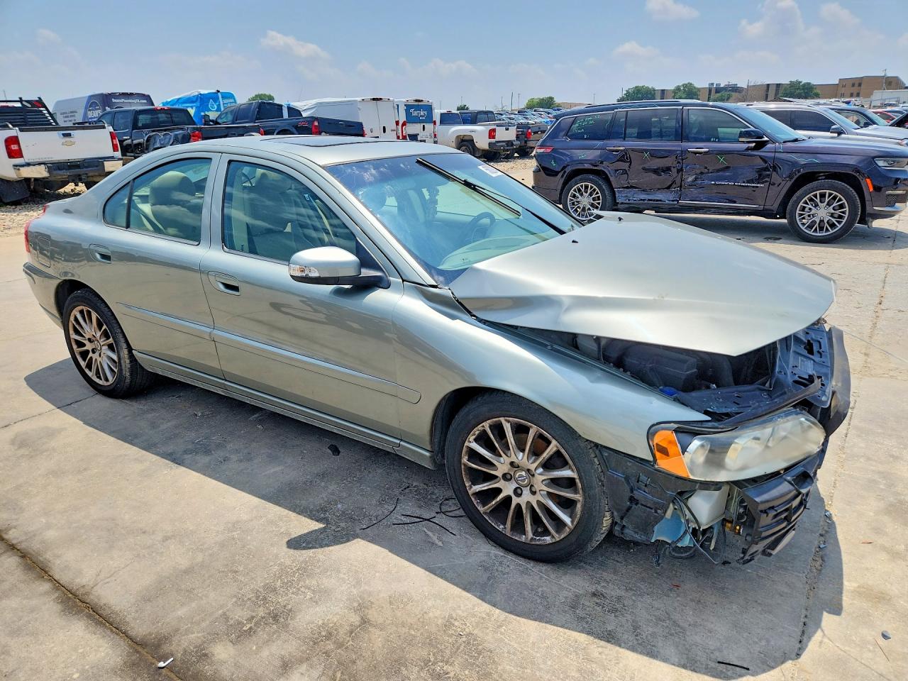 2007 Volvo S60 2.5t Green vin: YV1RS592X72634363