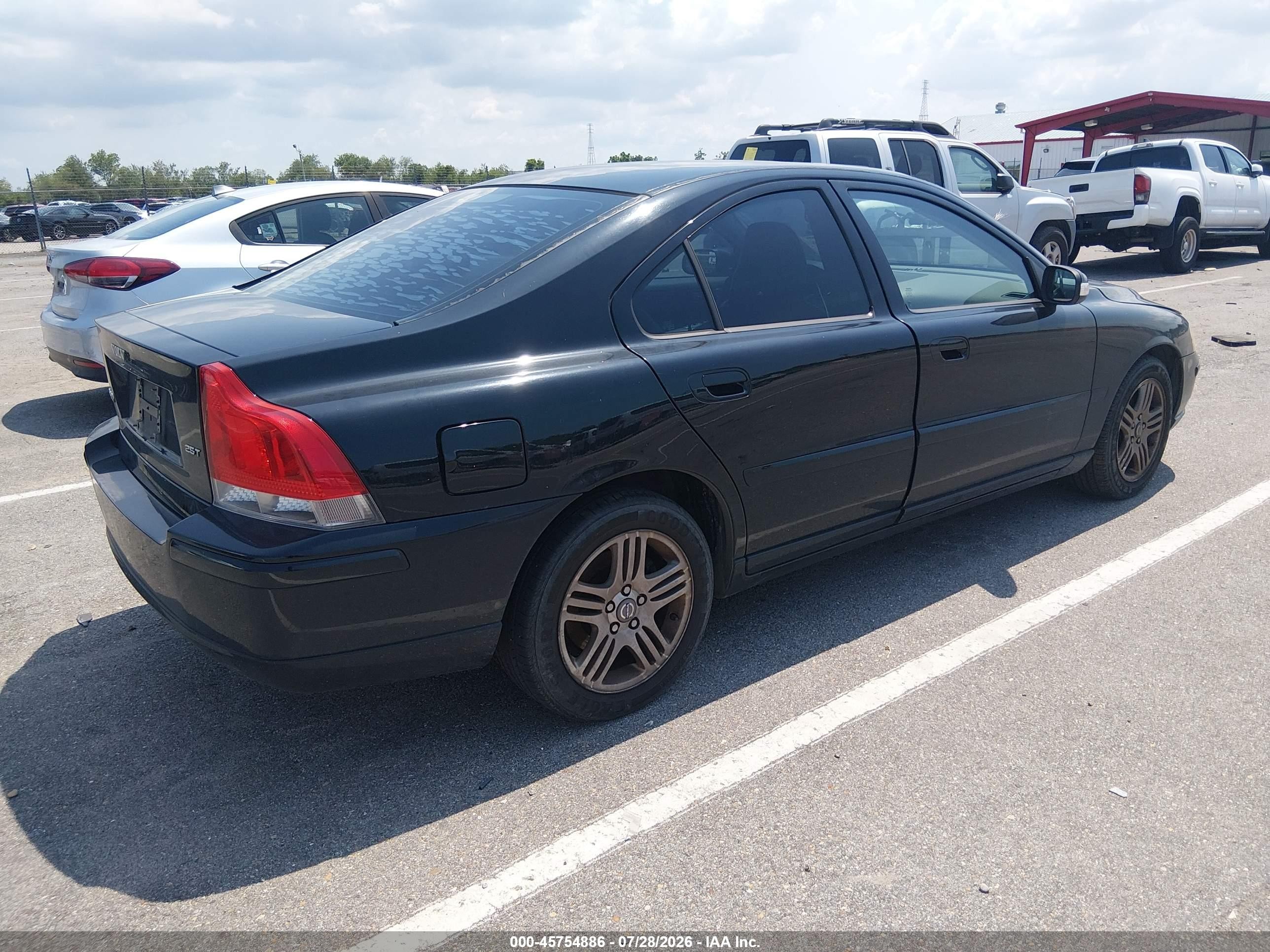 2008 Volvo S60 2.5t/2.5t W/snrf Black vin: YV1RS592X82686092