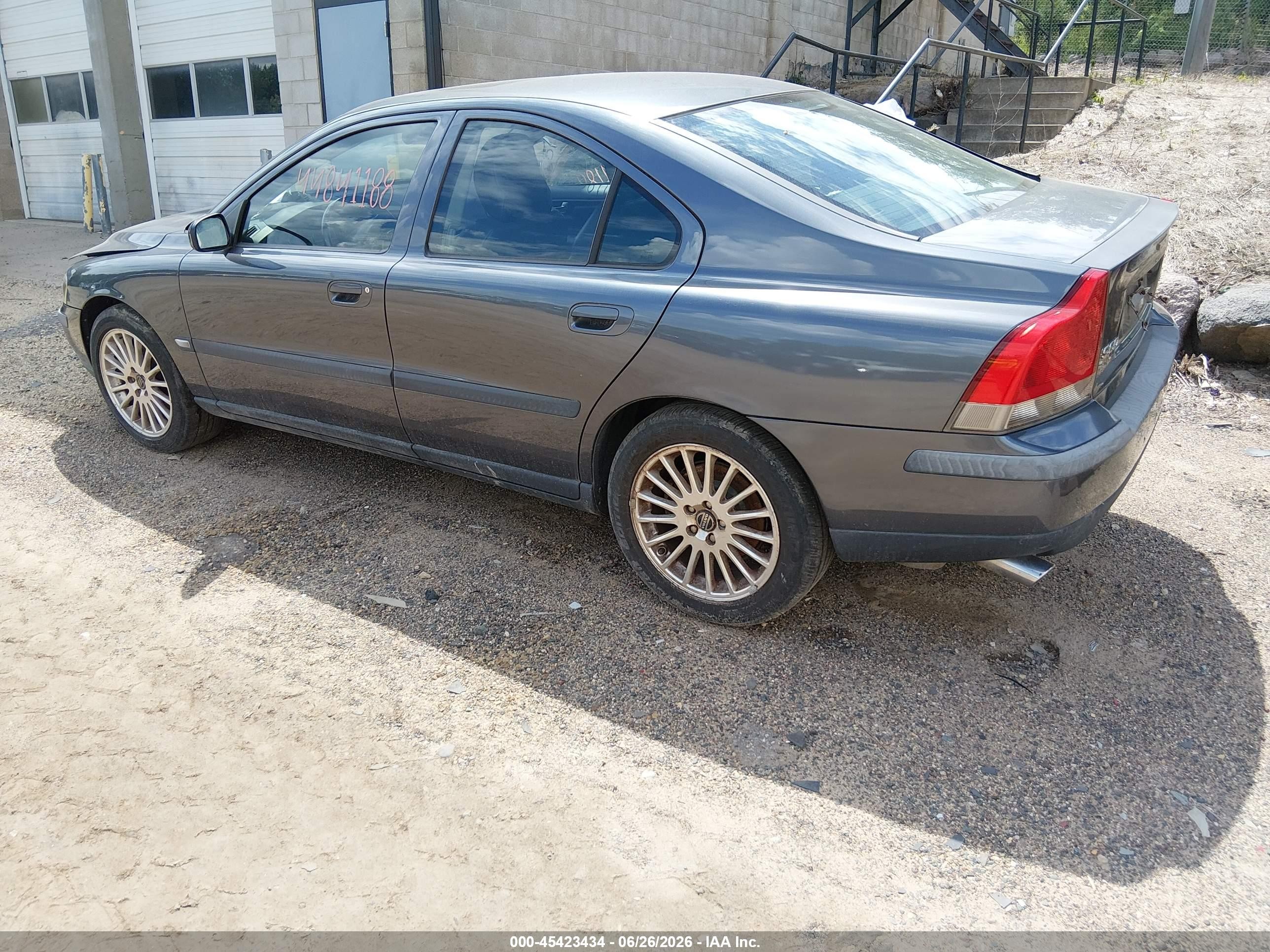 2004 Volvo S60 2.5t Gray vin: YV1RS59V042330268