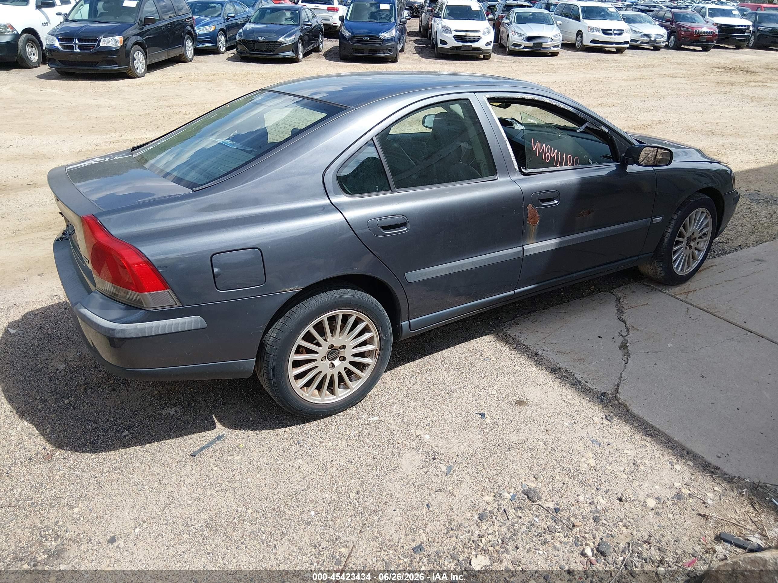 2004 Volvo S60 2.5t Gray vin: YV1RS59V042330268