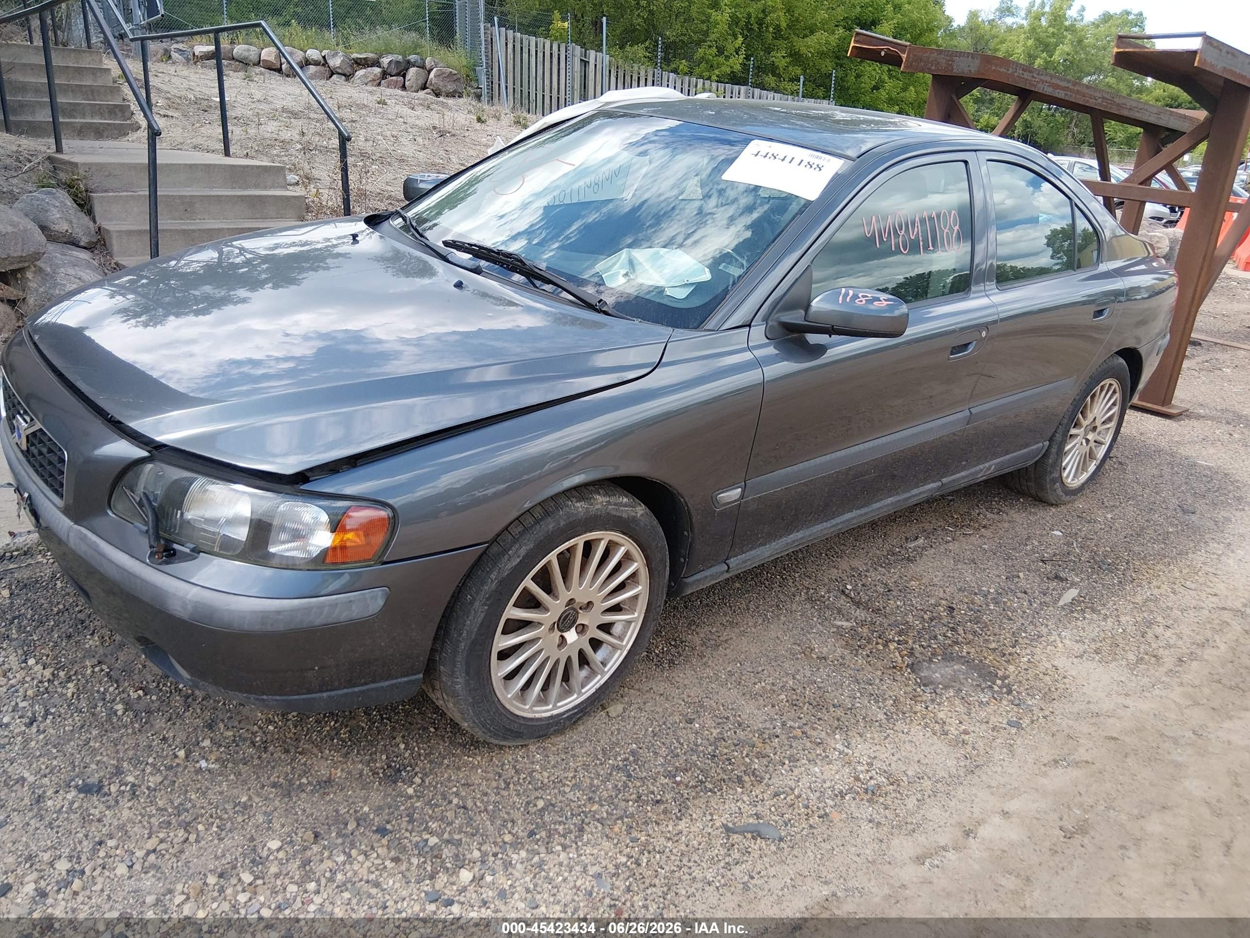 2004 Volvo S60 2.5t Gray vin: YV1RS59V042330268