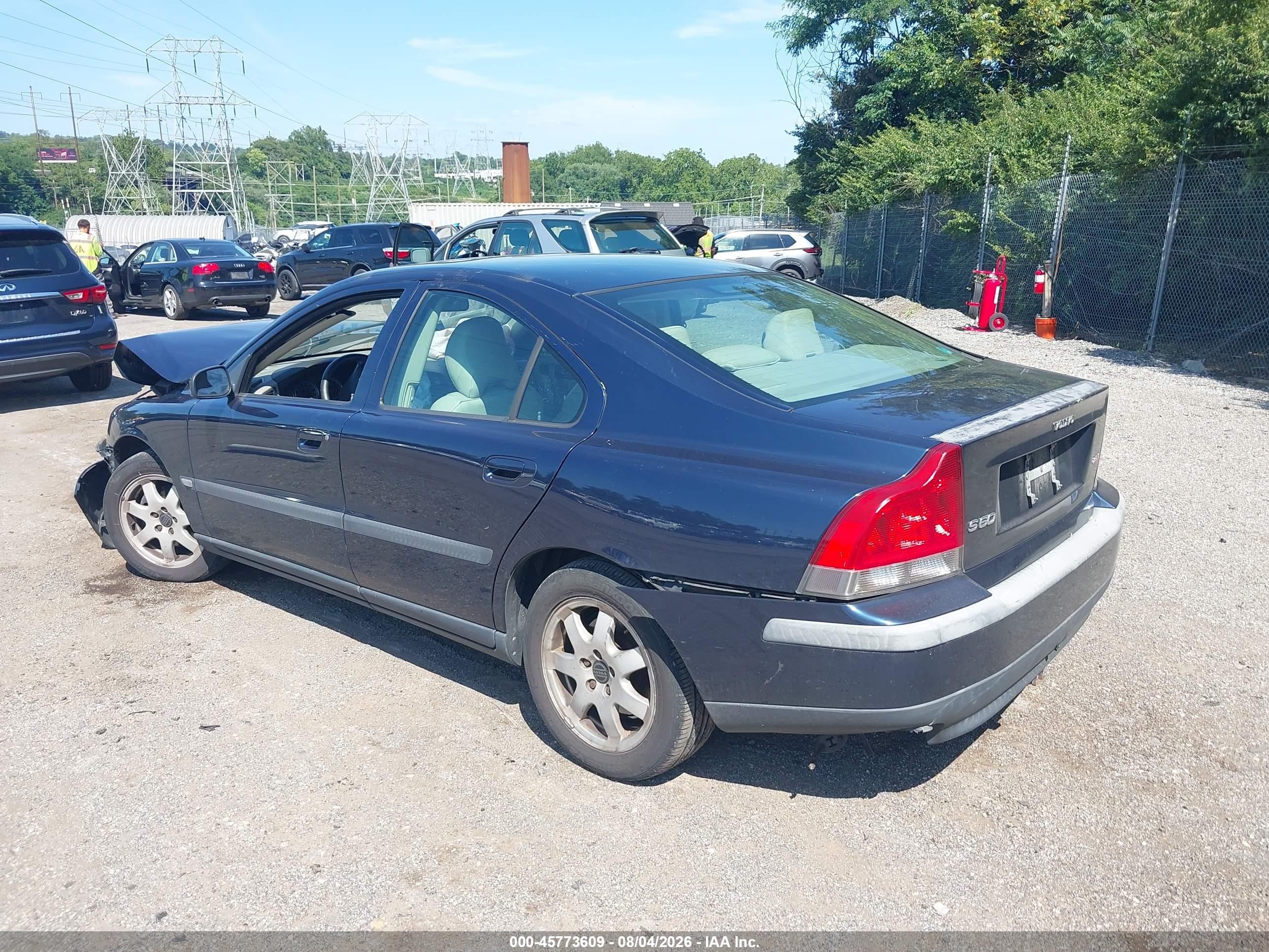 2004 Volvo S60 2.5t Blue vin: YV1RS59V142383125