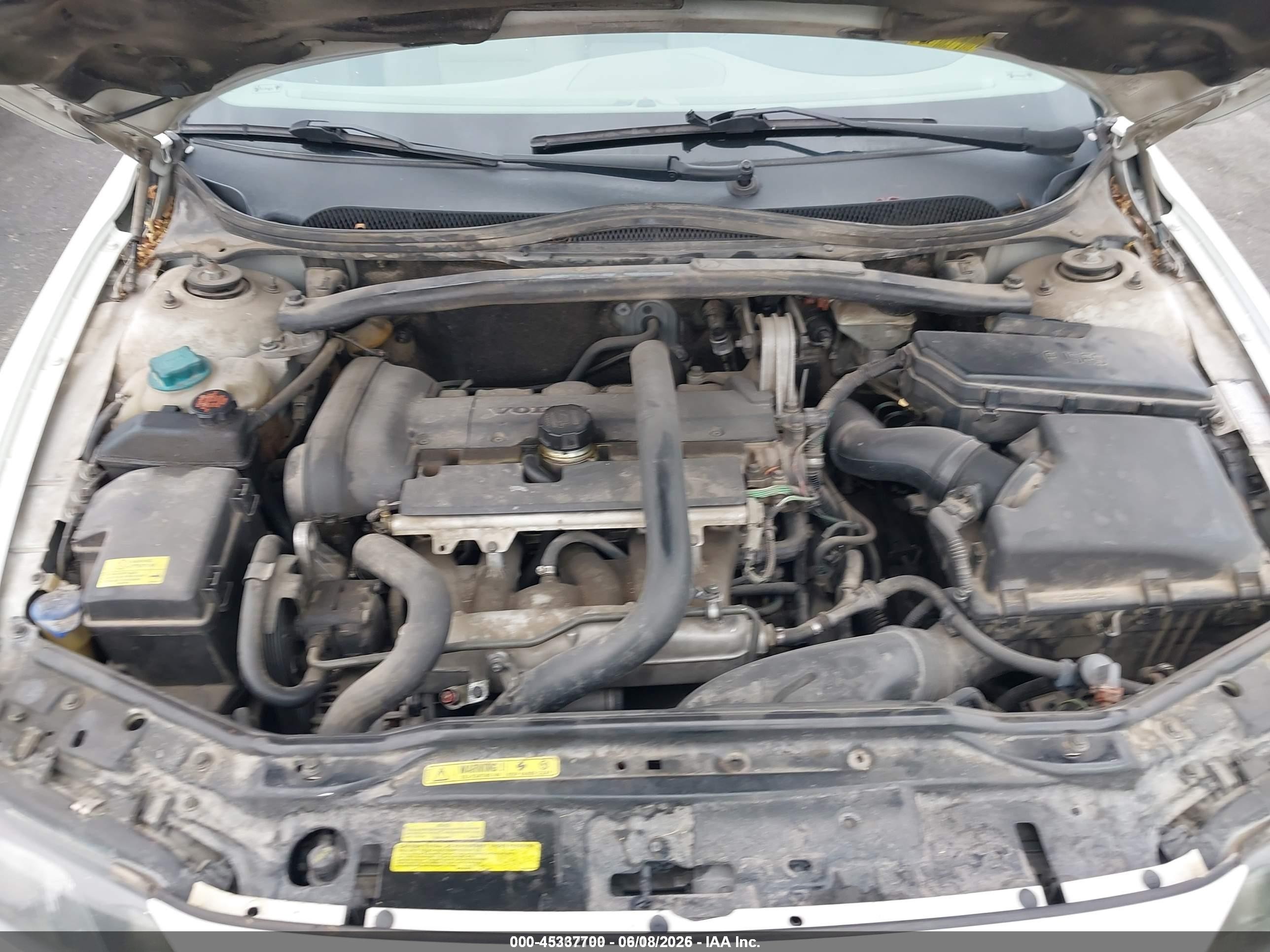 2004 Volvo S60 2.5t White vin: YV1RS59V542351665