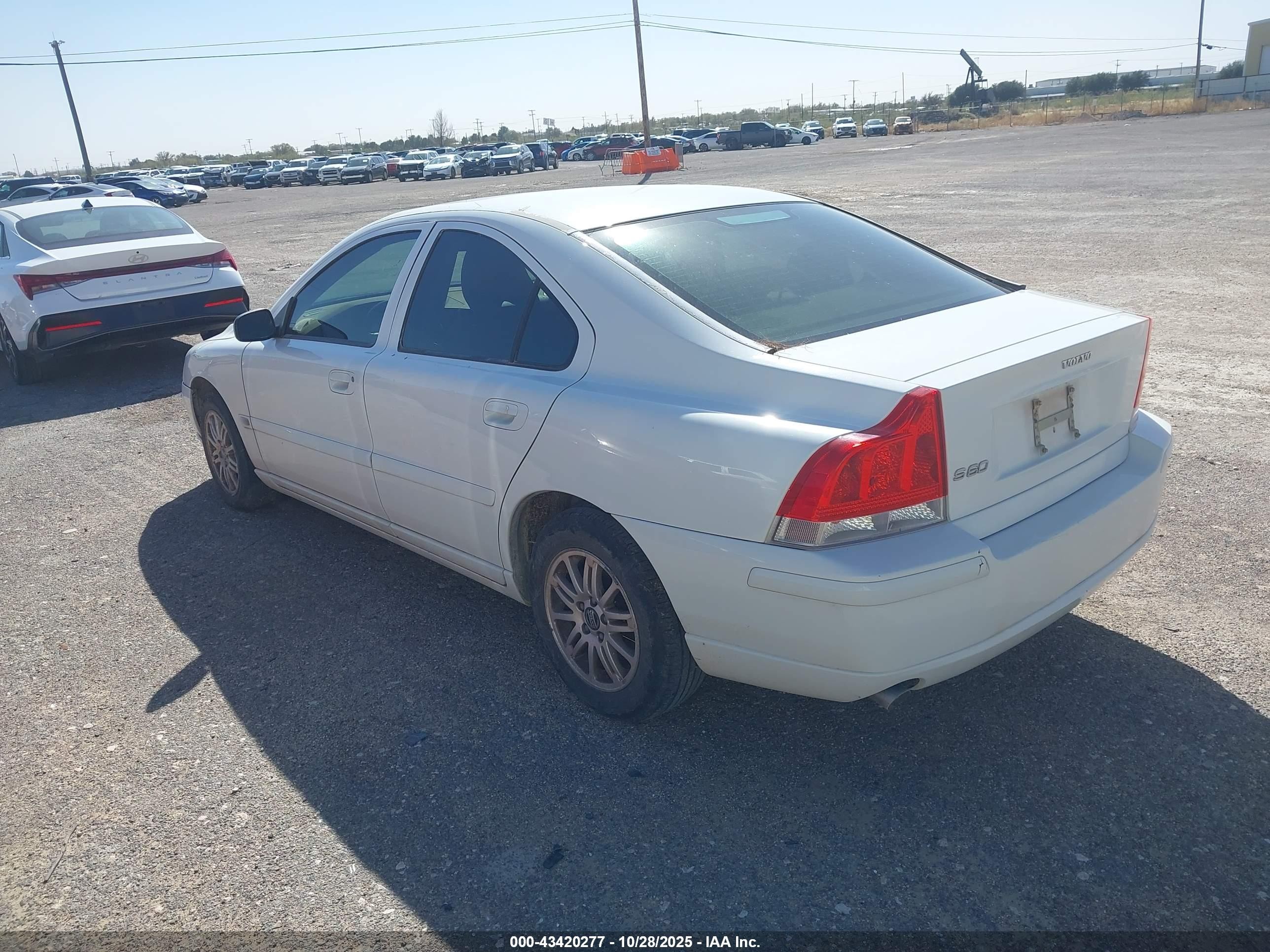2005 Volvo S60 2.4 White vin: YV1RS612652464212