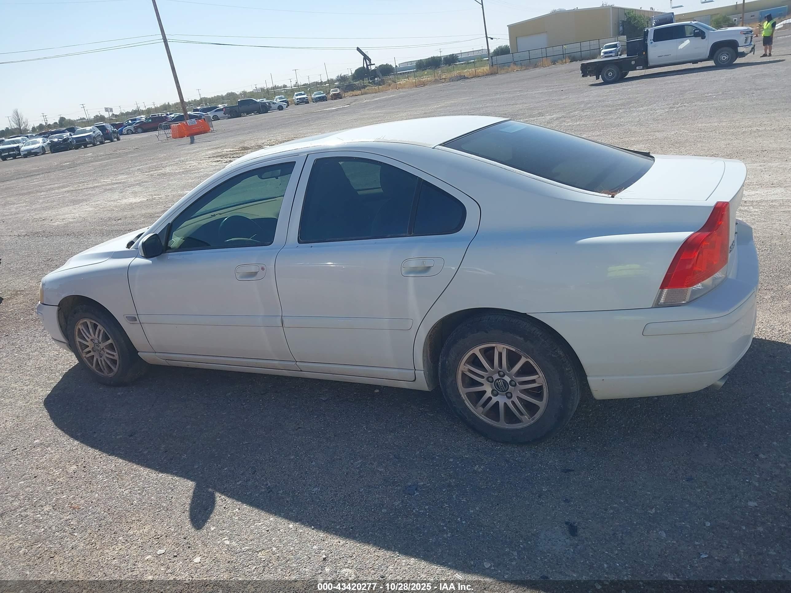 2005 Volvo S60 2.4 White vin: YV1RS612652464212