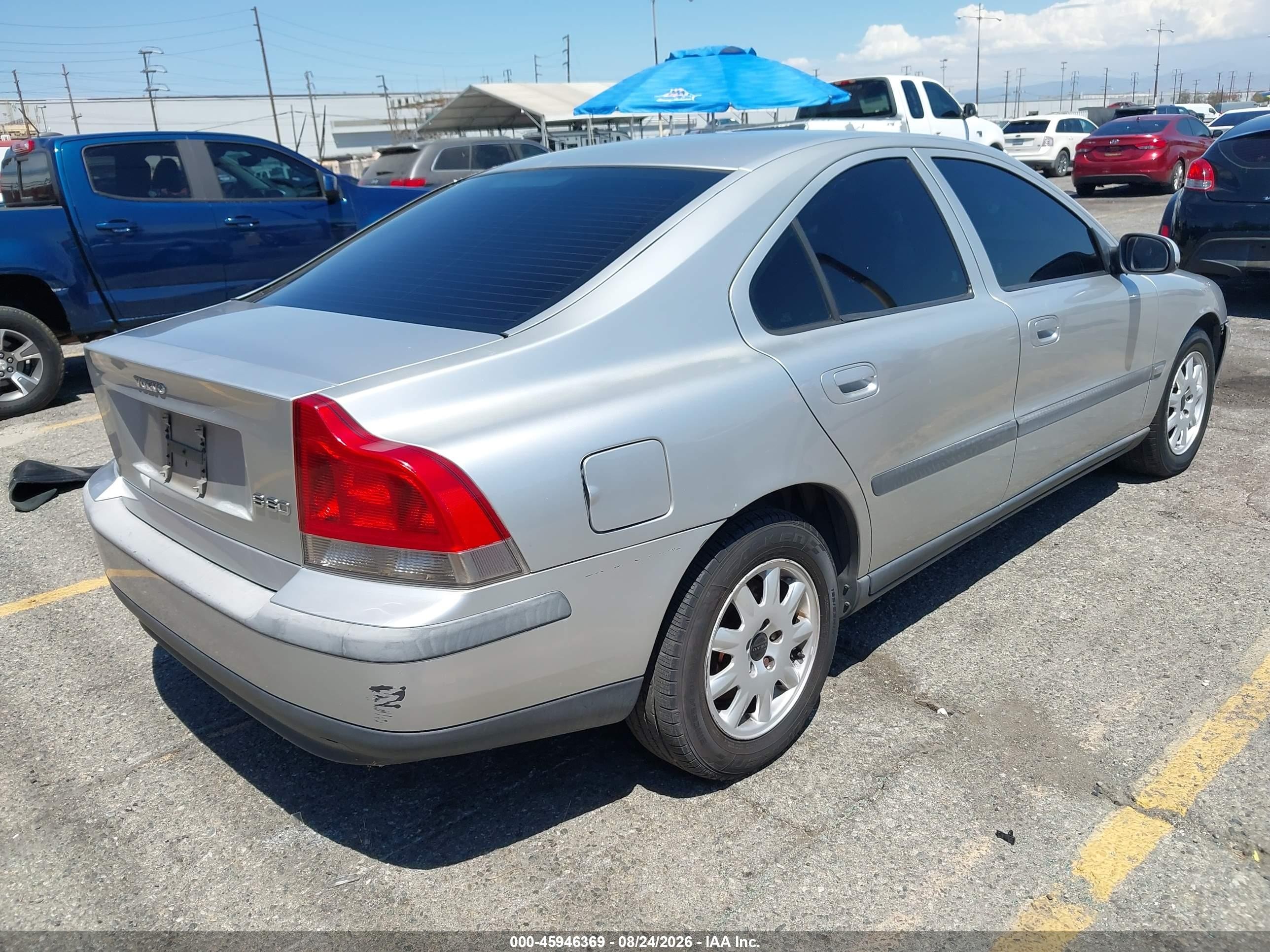 2001 Volvo S60 2.4 Серый vin: YV1RS61N212010964