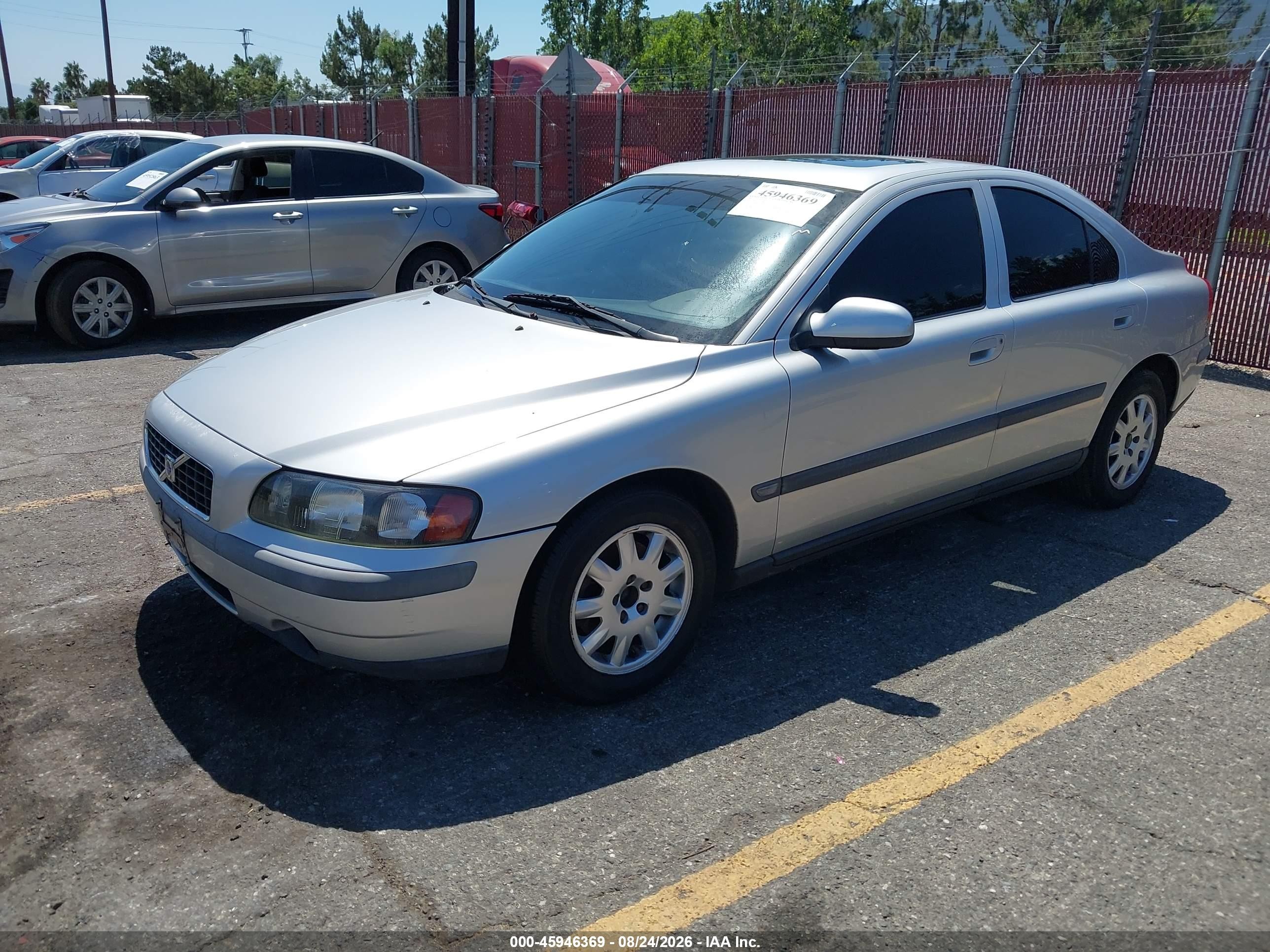 2001 Volvo S60 2.4 Серый vin: YV1RS61N212010964