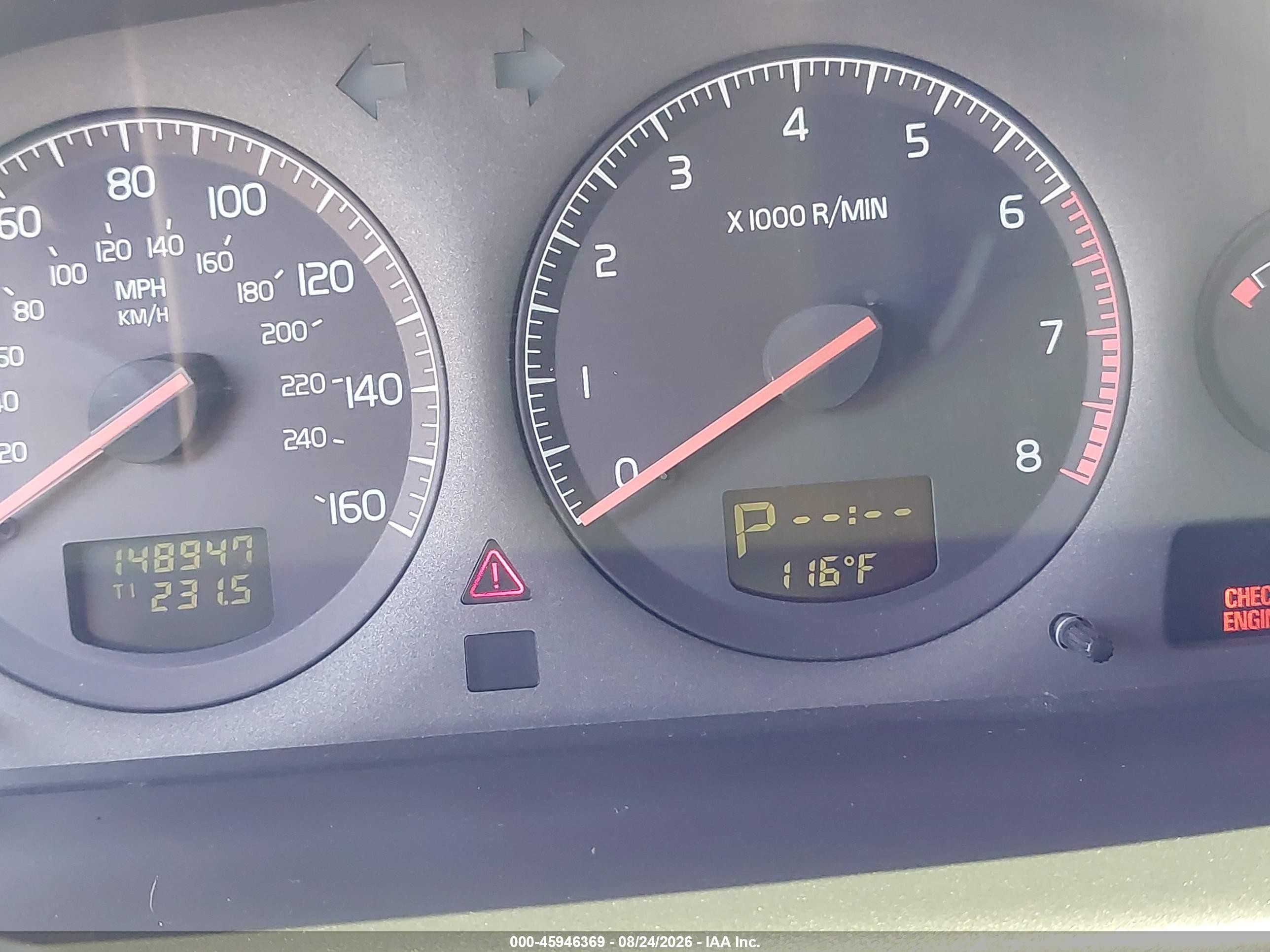 2001 Volvo S60 2.4 Серый vin: YV1RS61N212010964
