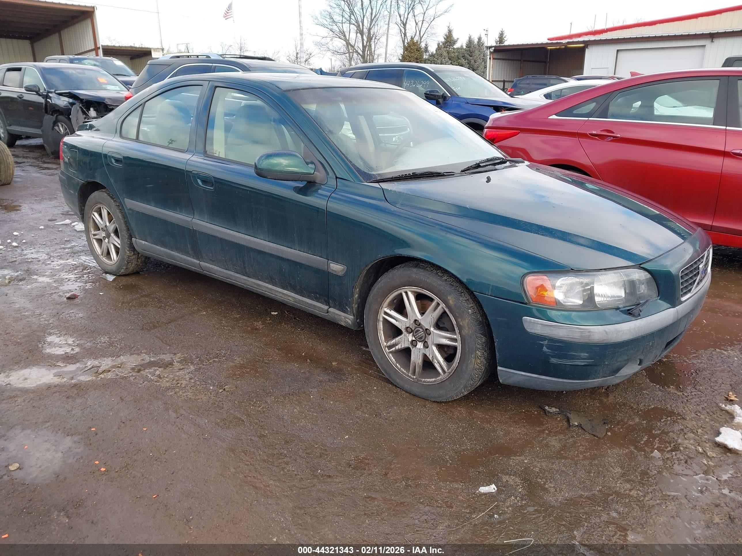 2002 Volvo S60 2.4 Зеленый vin: YV1RS61R022158888