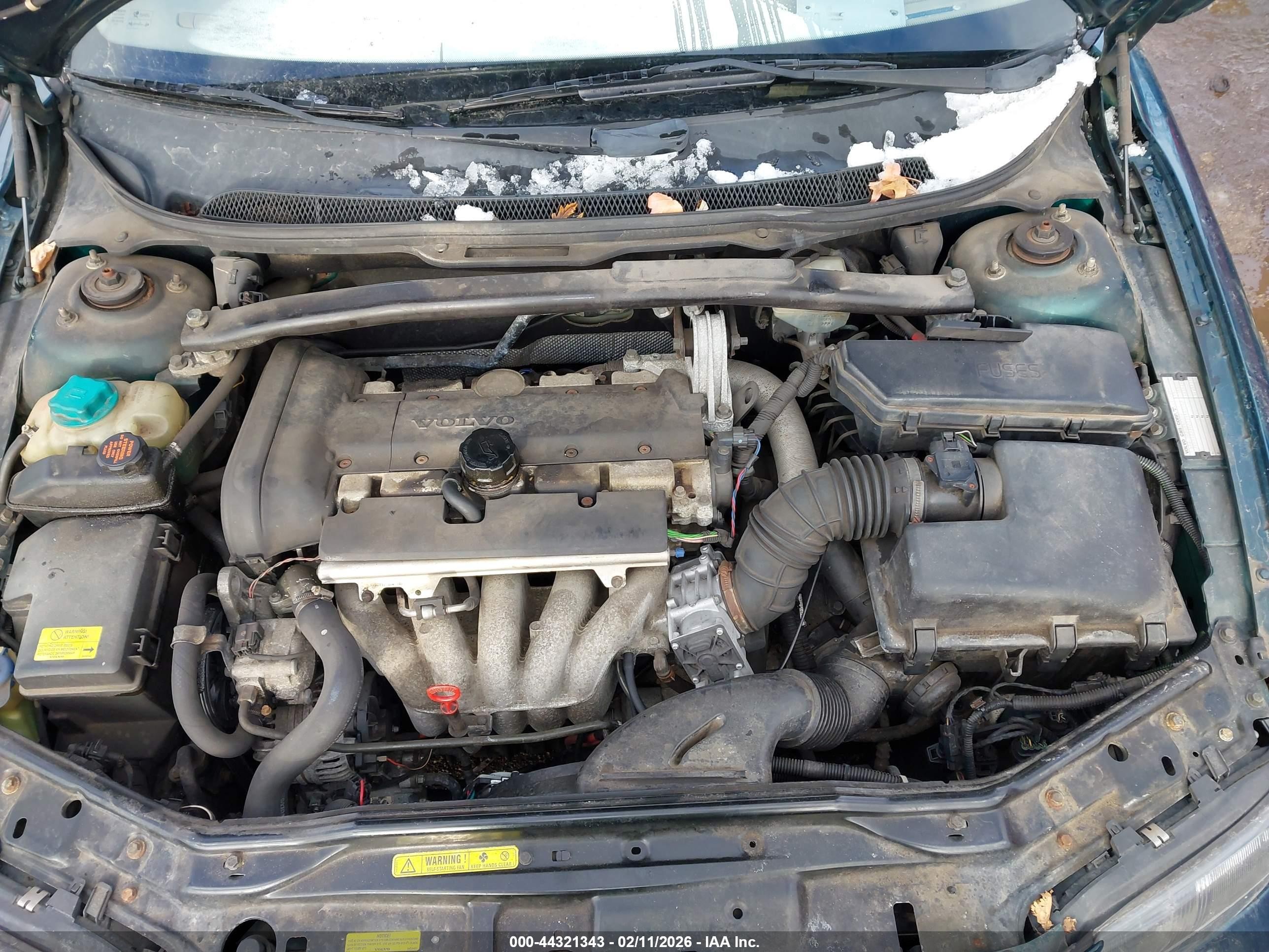 2002 Volvo S60 2.4 Зеленый vin: YV1RS61R022158888