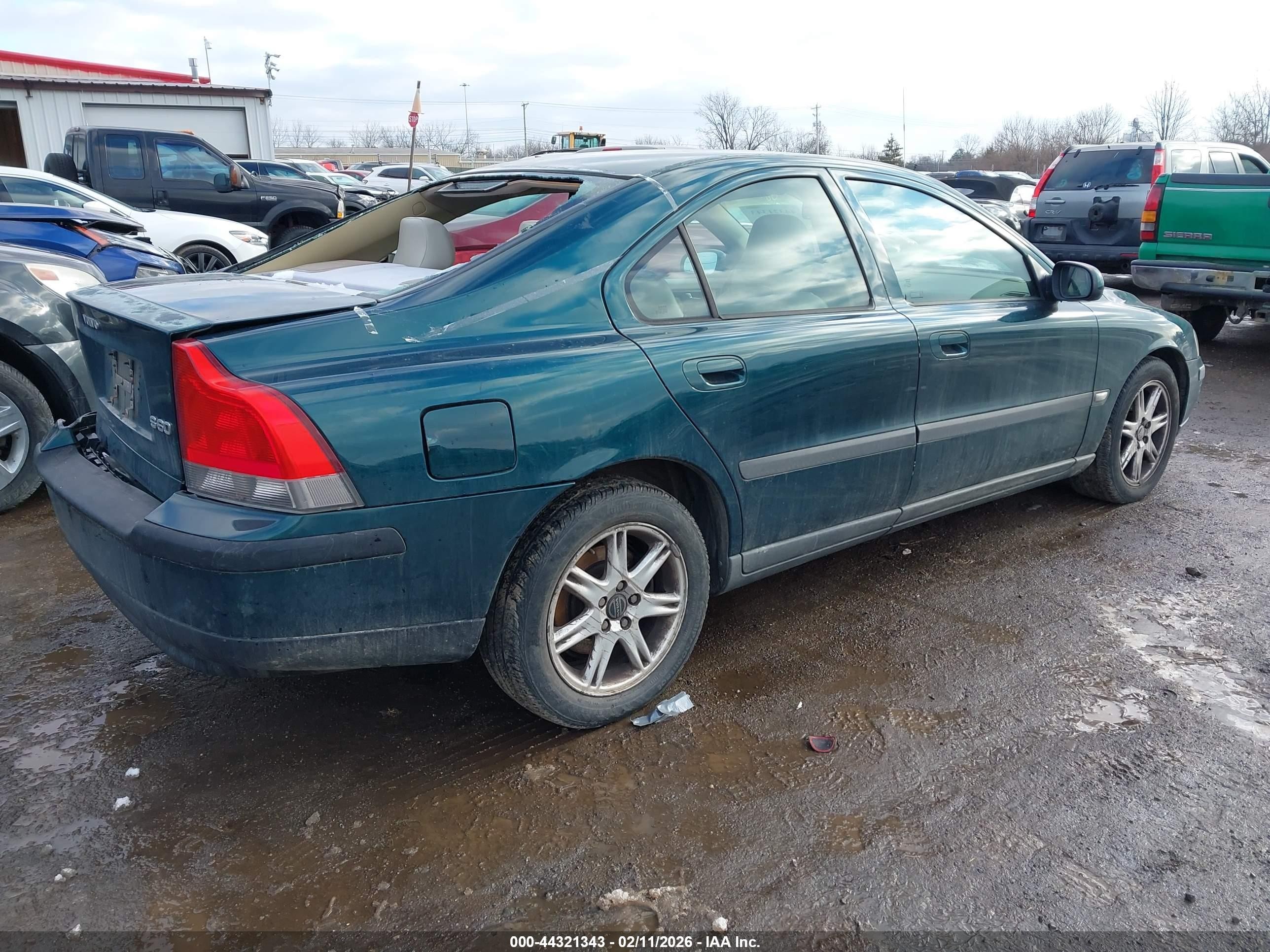 2002 Volvo S60 2.4 Зеленый vin: YV1RS61R022158888