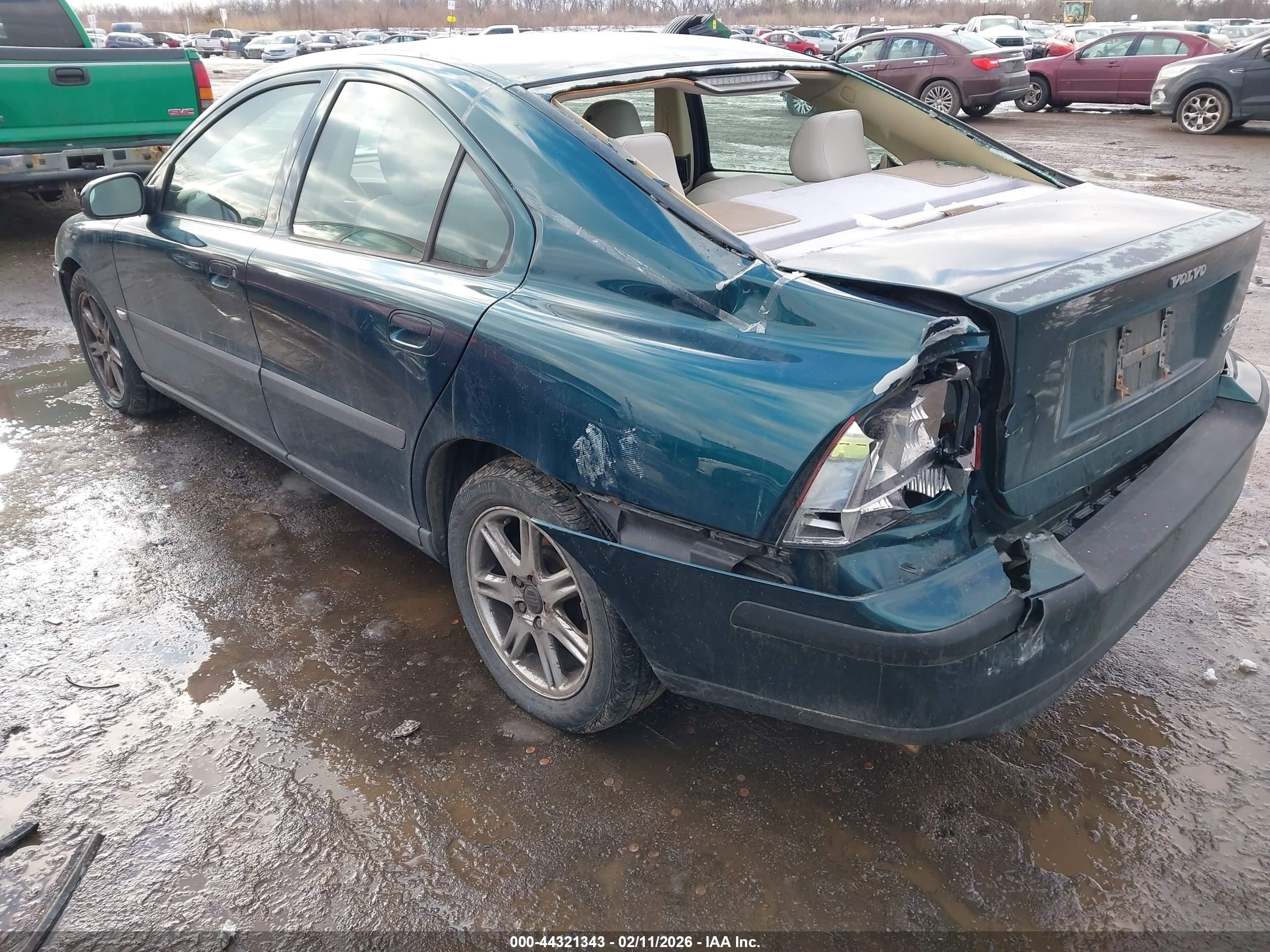 2002 Volvo S60 2.4 Зеленый vin: YV1RS61R022158888