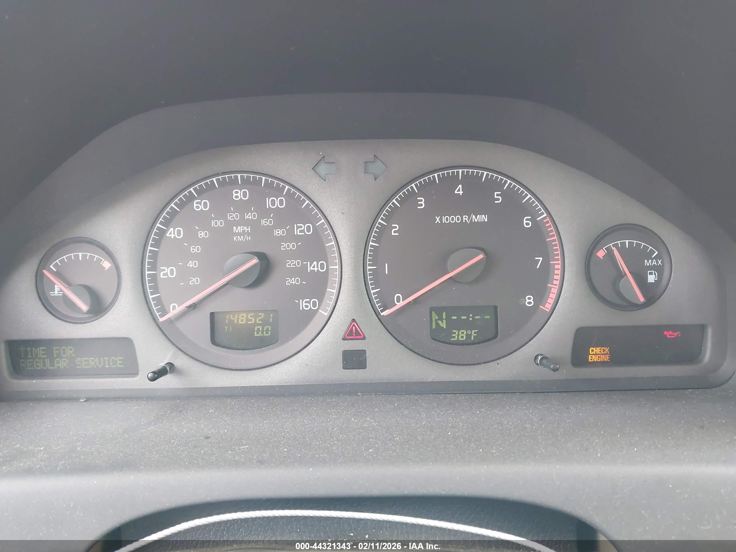 2002 Volvo S60 2.4 Зеленый vin: YV1RS61R022158888