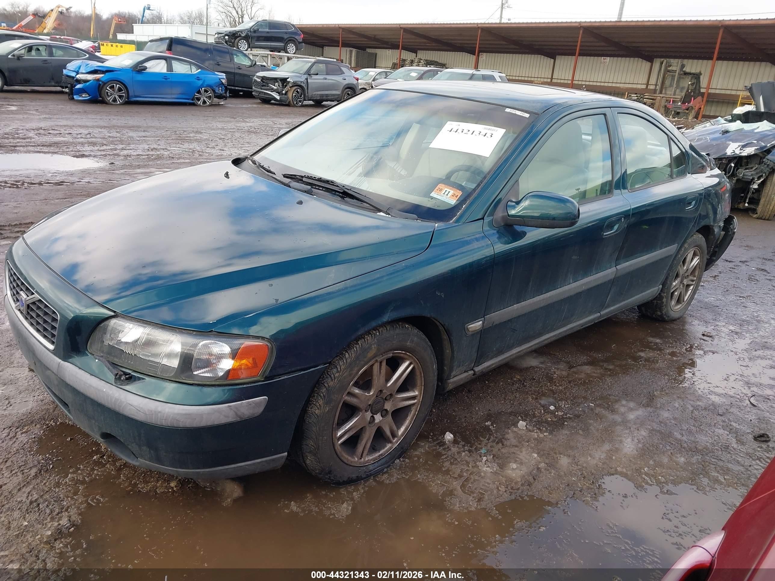 2002 Volvo S60 2.4 Зеленый vin: YV1RS61R022158888