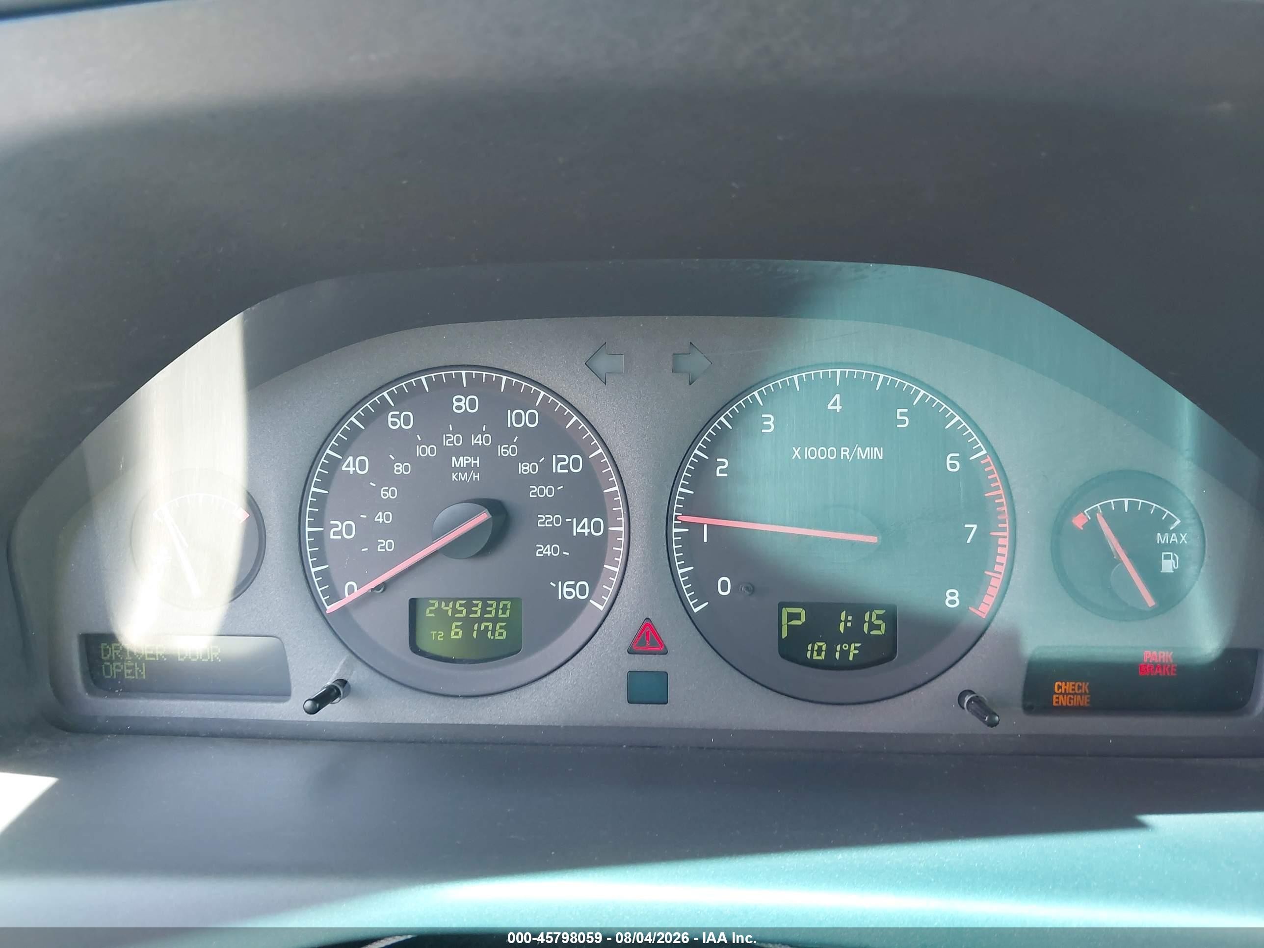 2002 Volvo S60 2.4 Blue vin: YV1RS61R122100692