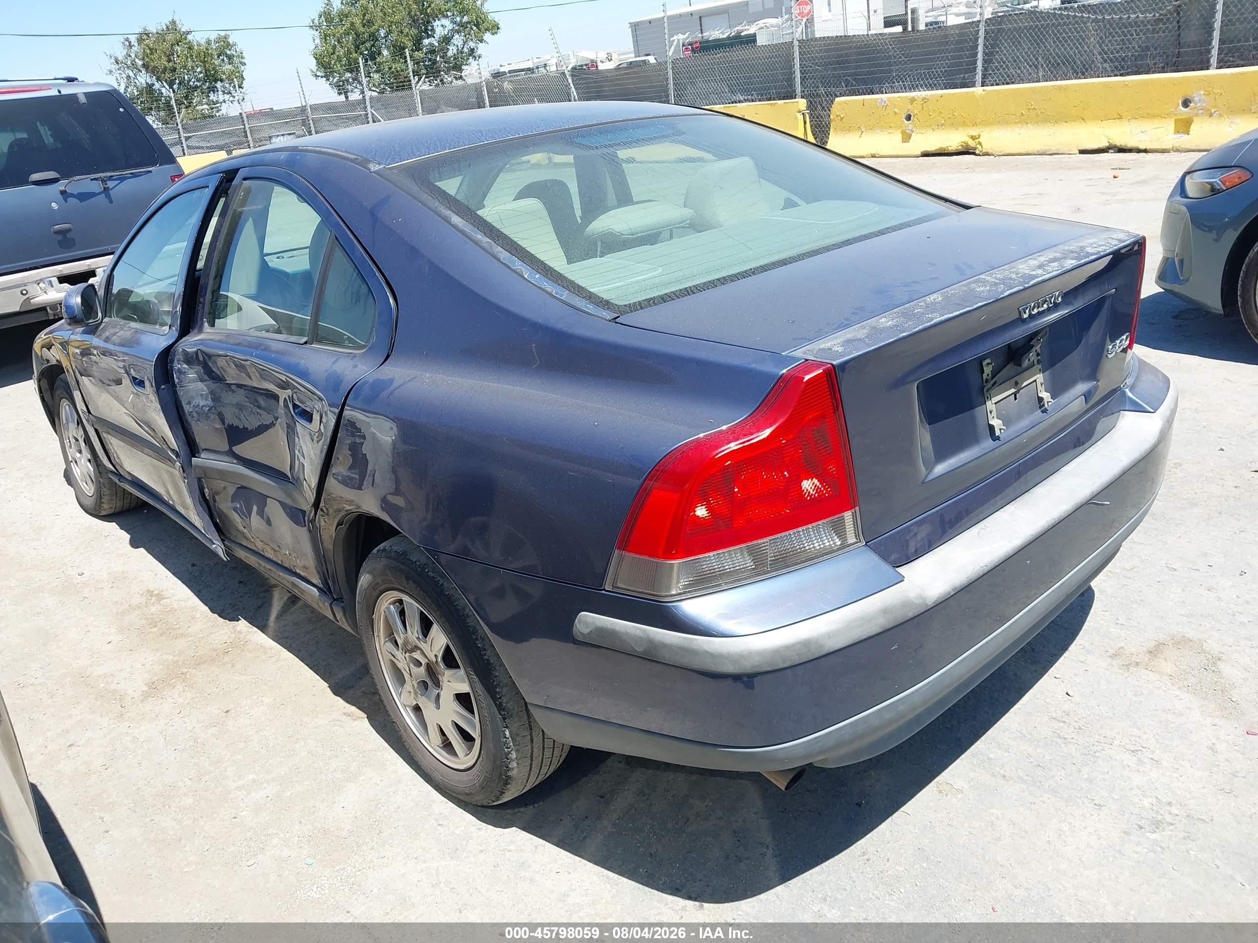 2002 Volvo S60 2.4 Blue vin: YV1RS61R122100692
