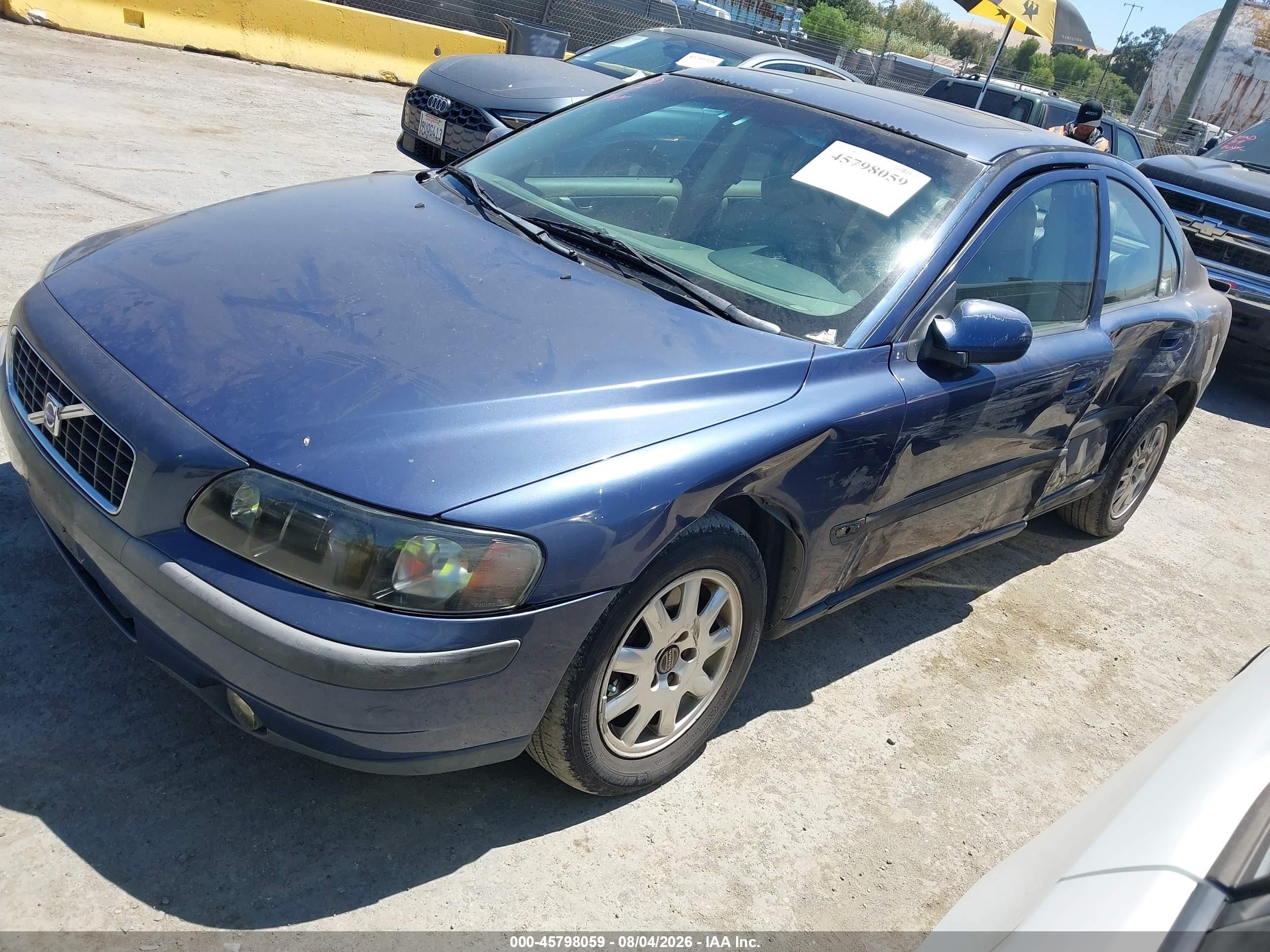 2002 Volvo S60 2.4 Blue vin: YV1RS61R122100692