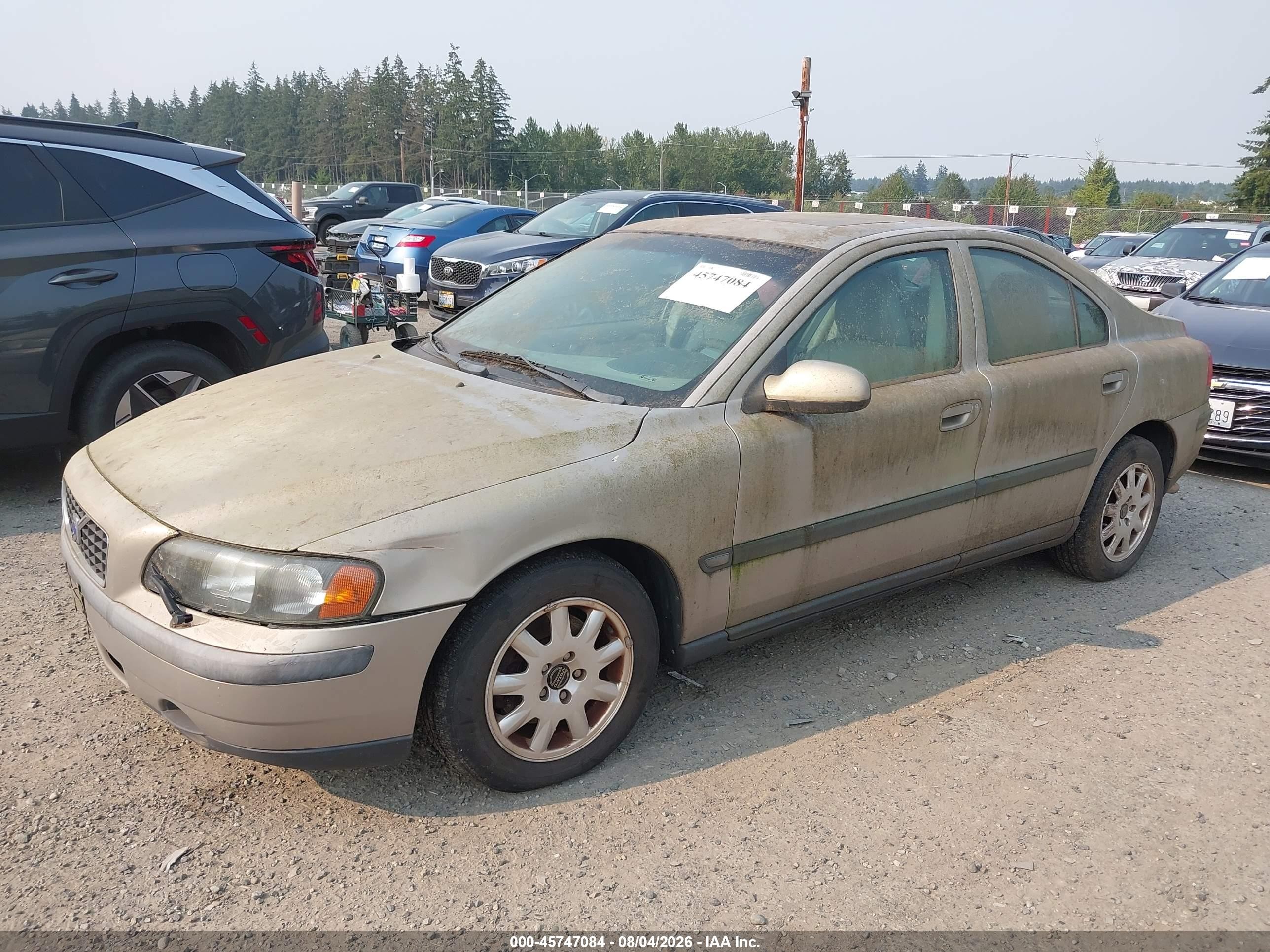 2002 Volvo S60 2.4 Beige vin: YV1RS61R222176549