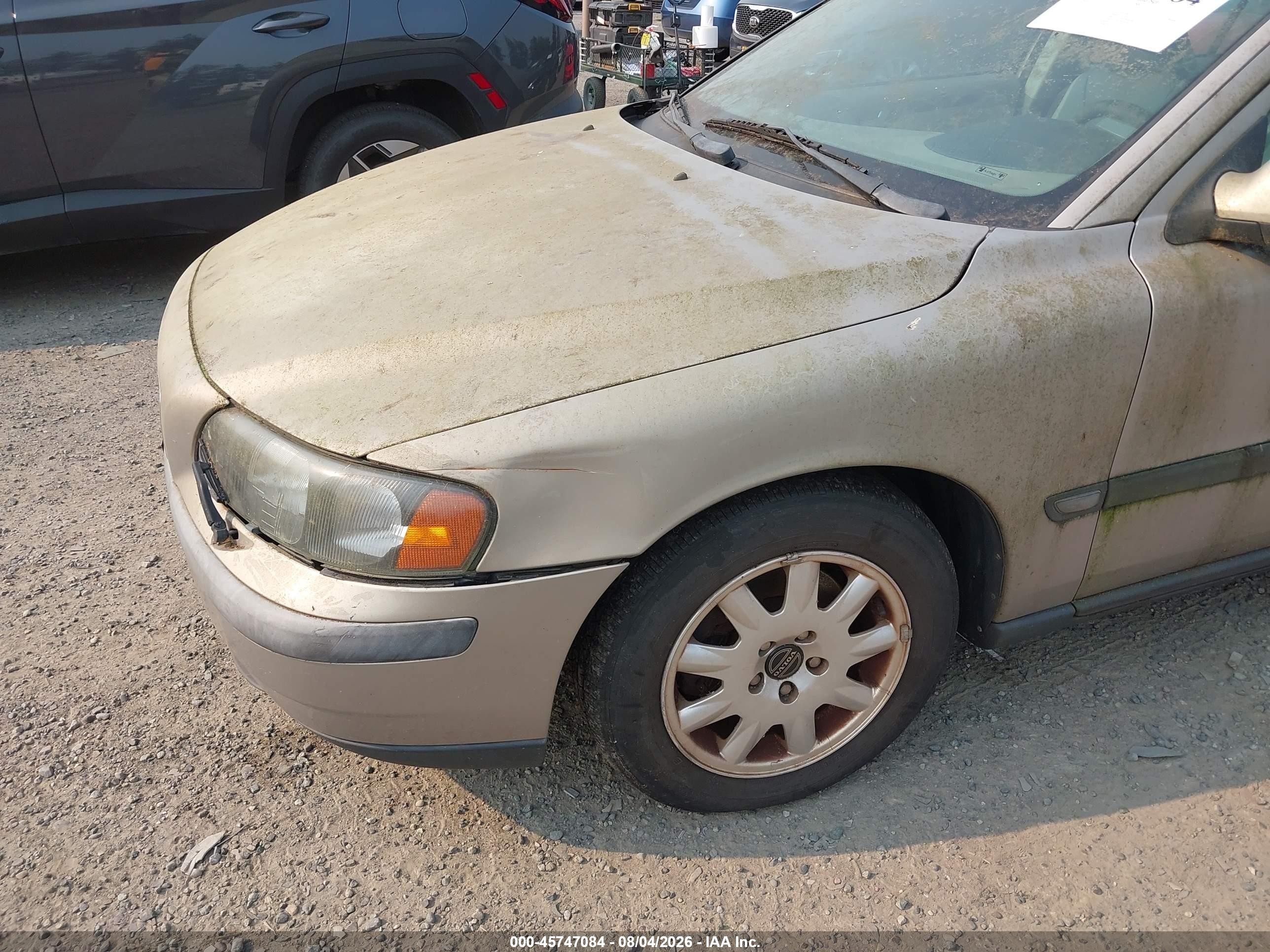 2002 Volvo S60 2.4 Beige vin: YV1RS61R222176549