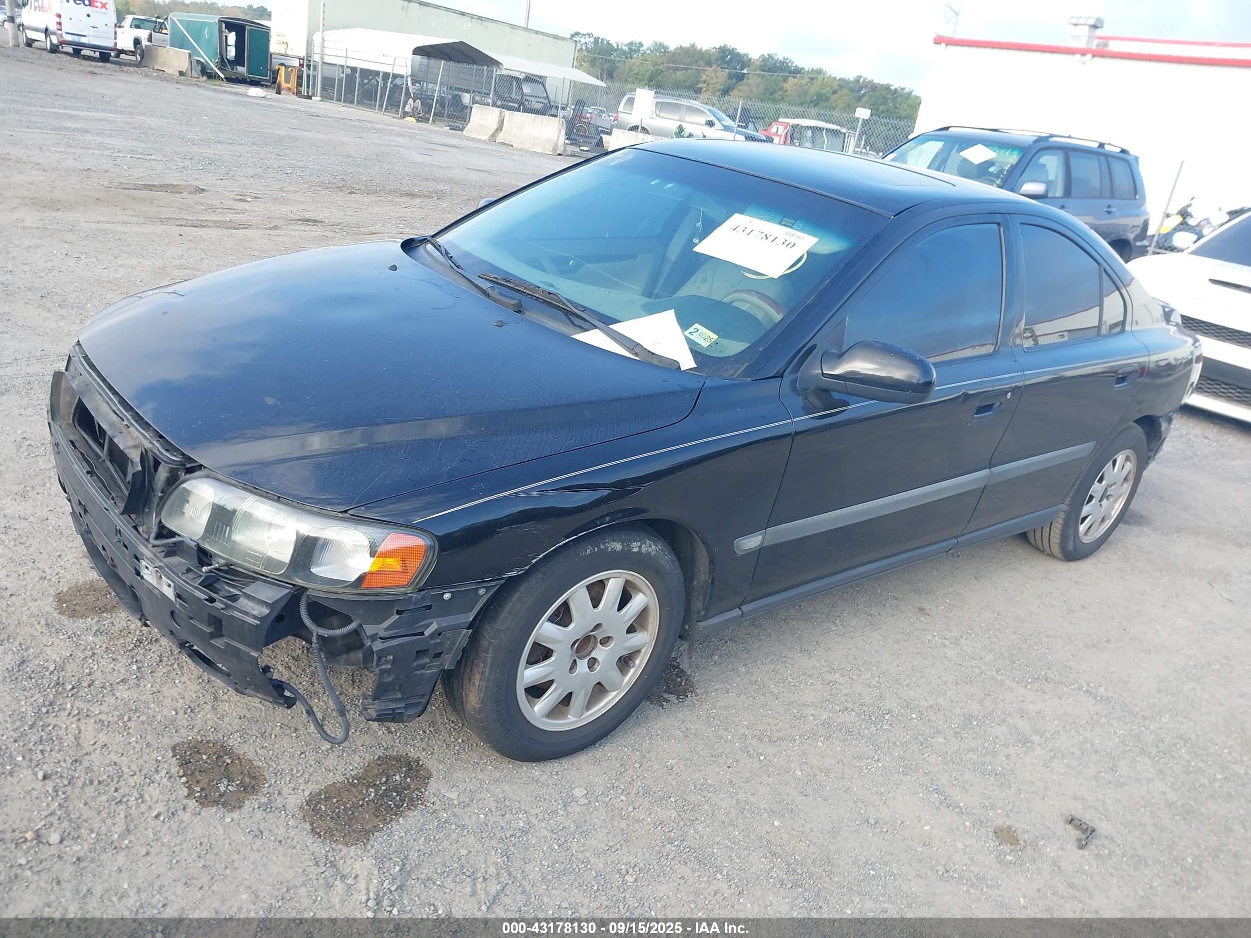 2002 Volvo S60 2.4 Black vin: YV1RS61R322098265