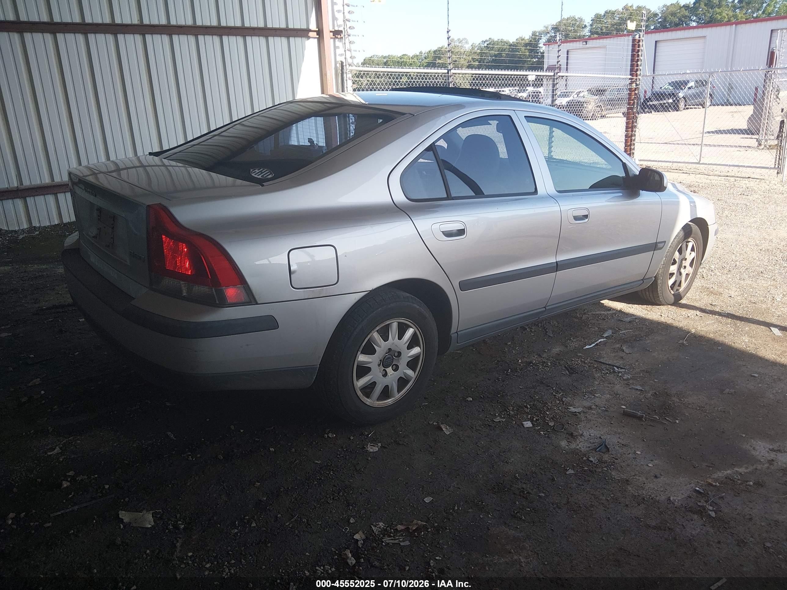 2002 Volvo S60 2.4 Silver vin: YV1RS61R322162417
