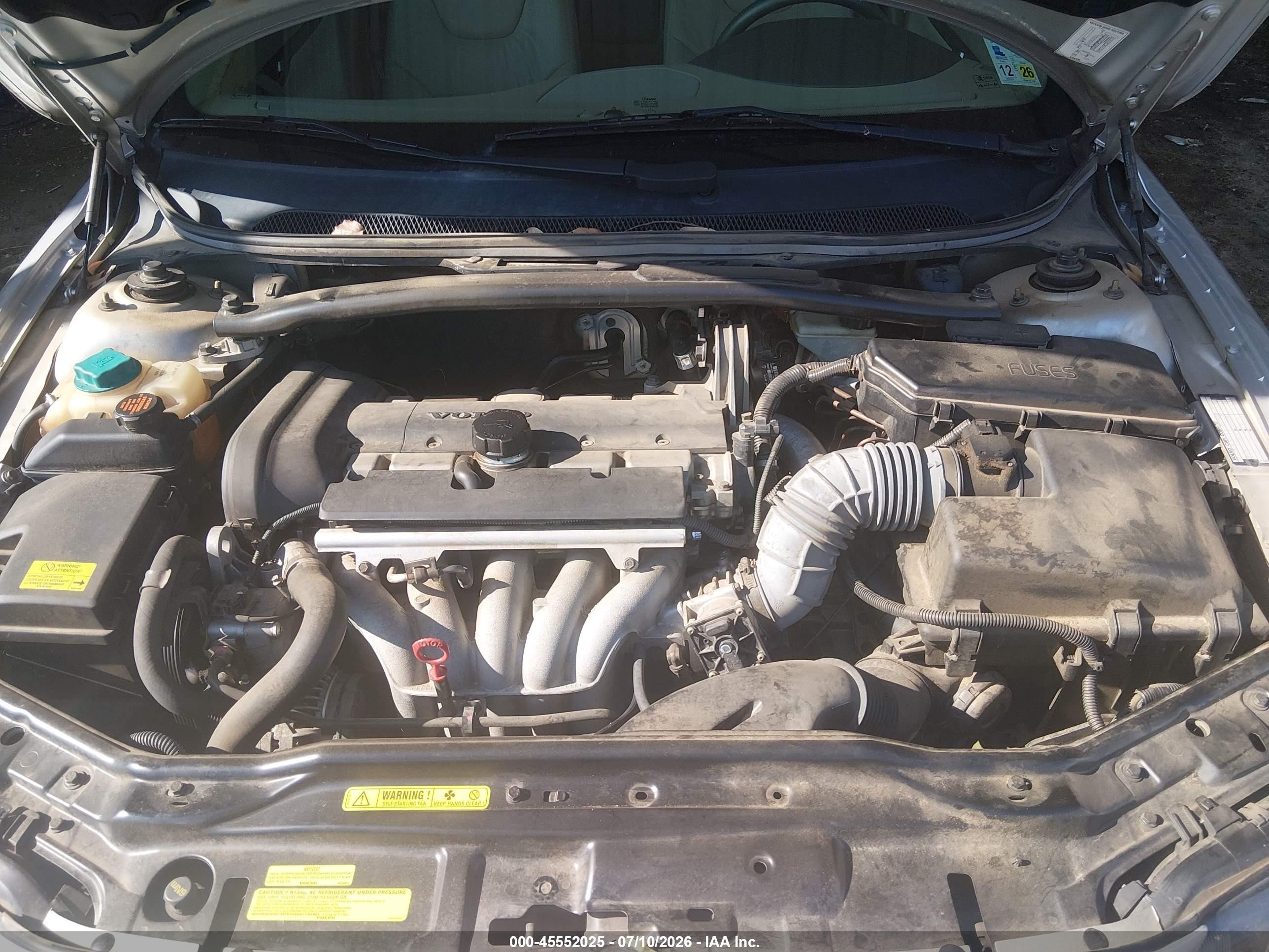 2002 Volvo S60 2.4 Silver vin: YV1RS61R322162417