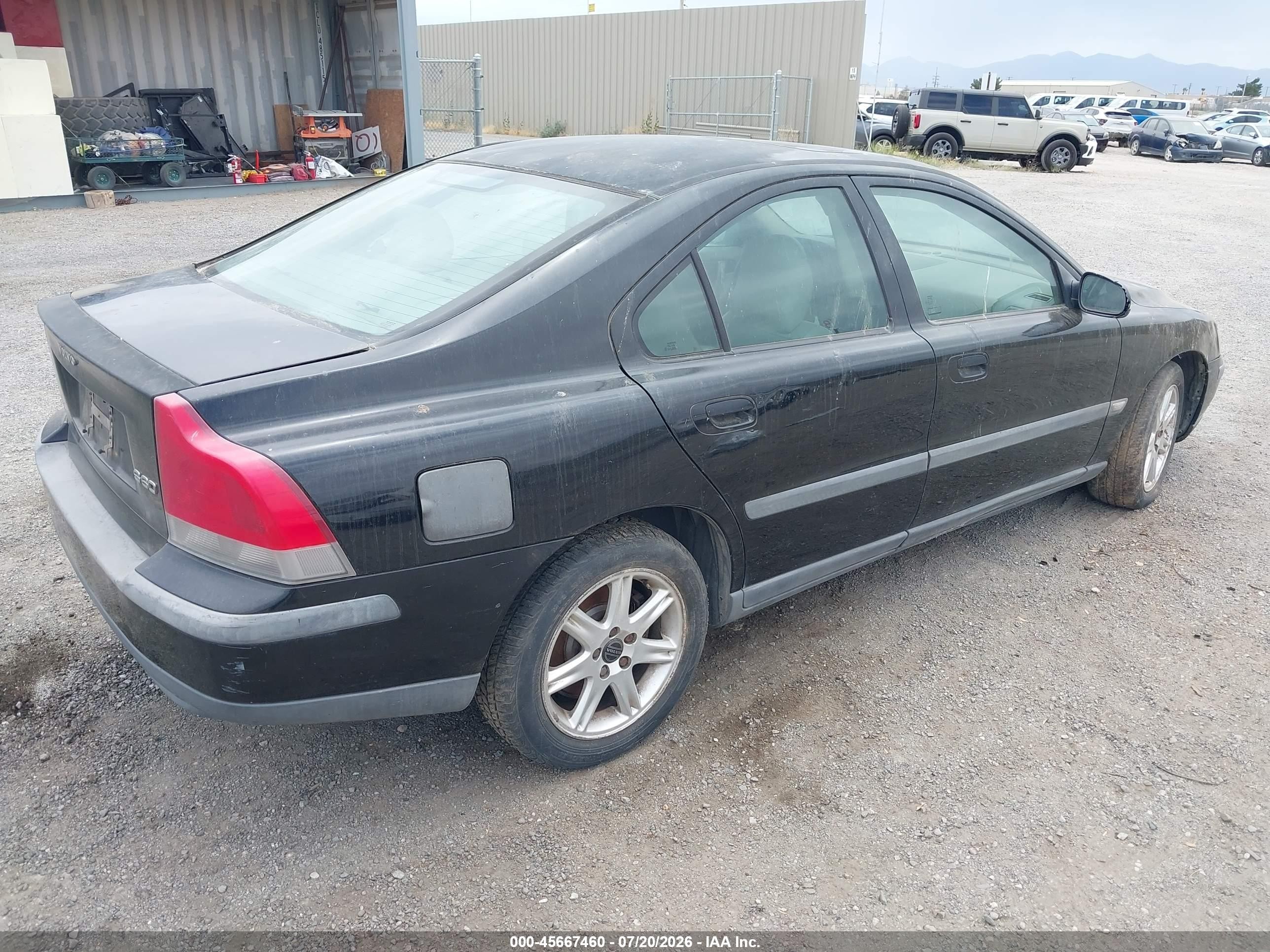 2001 Volvo S60 2.4 Black vin: YV1RS61R512058350