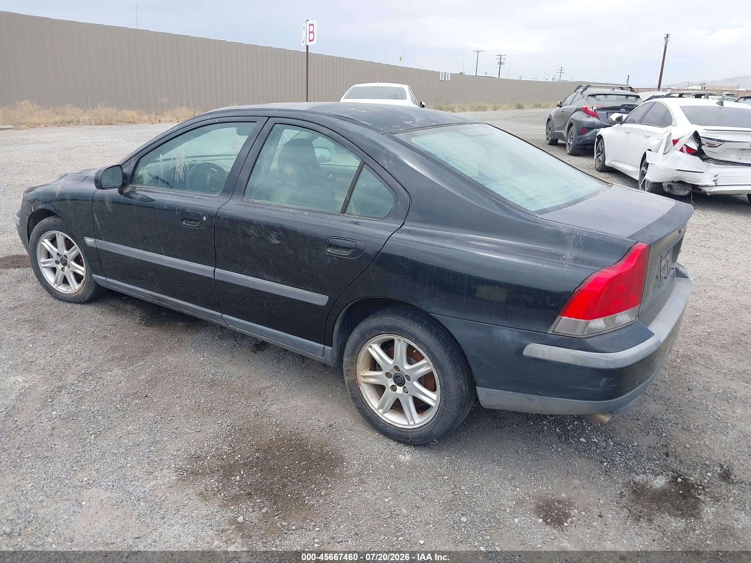 2001 Volvo S60 2.4 Black vin: YV1RS61R512058350