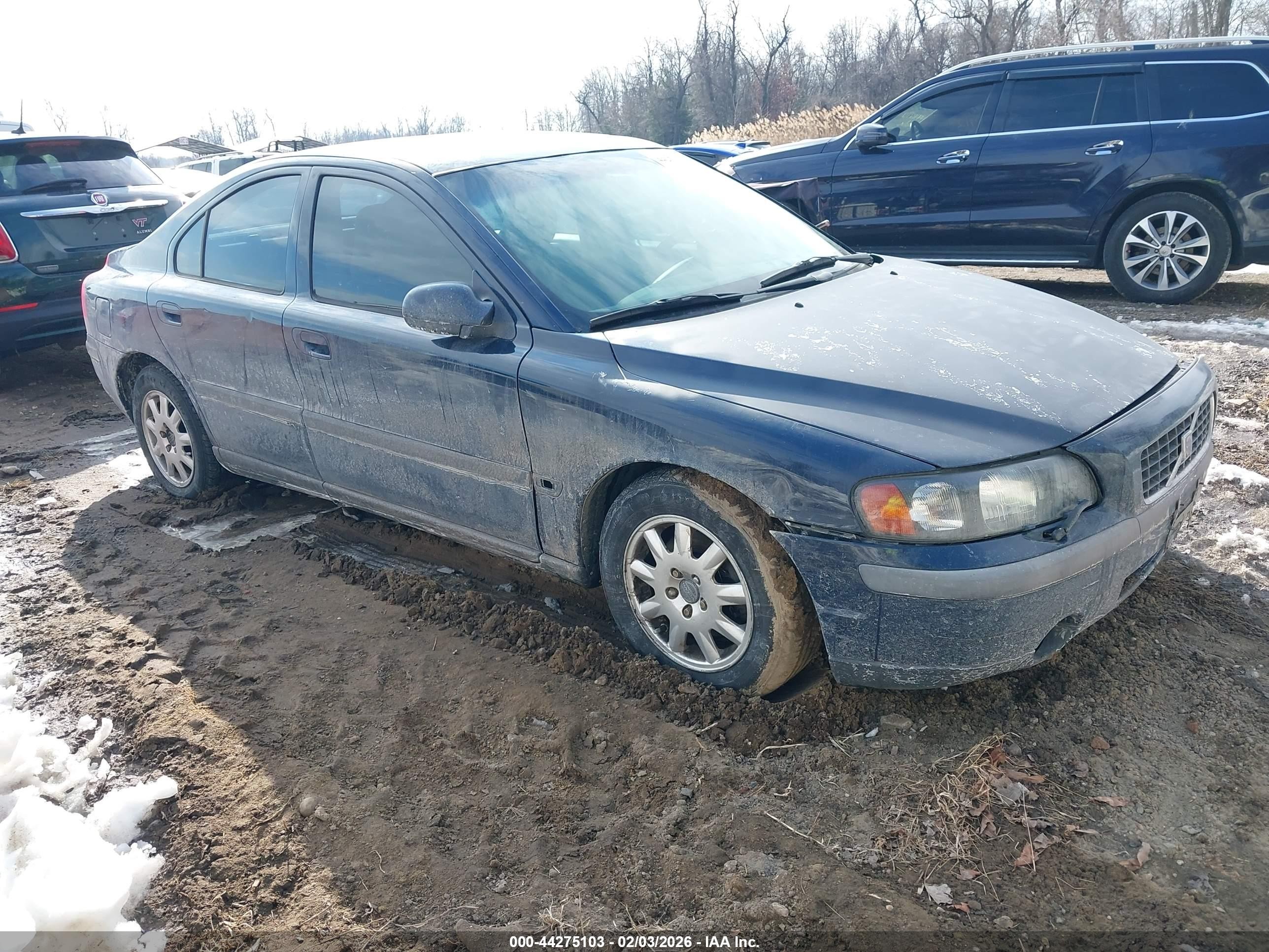 2002 Volvo S60 2.4 Dark Blue vin: YV1RS61R522109265