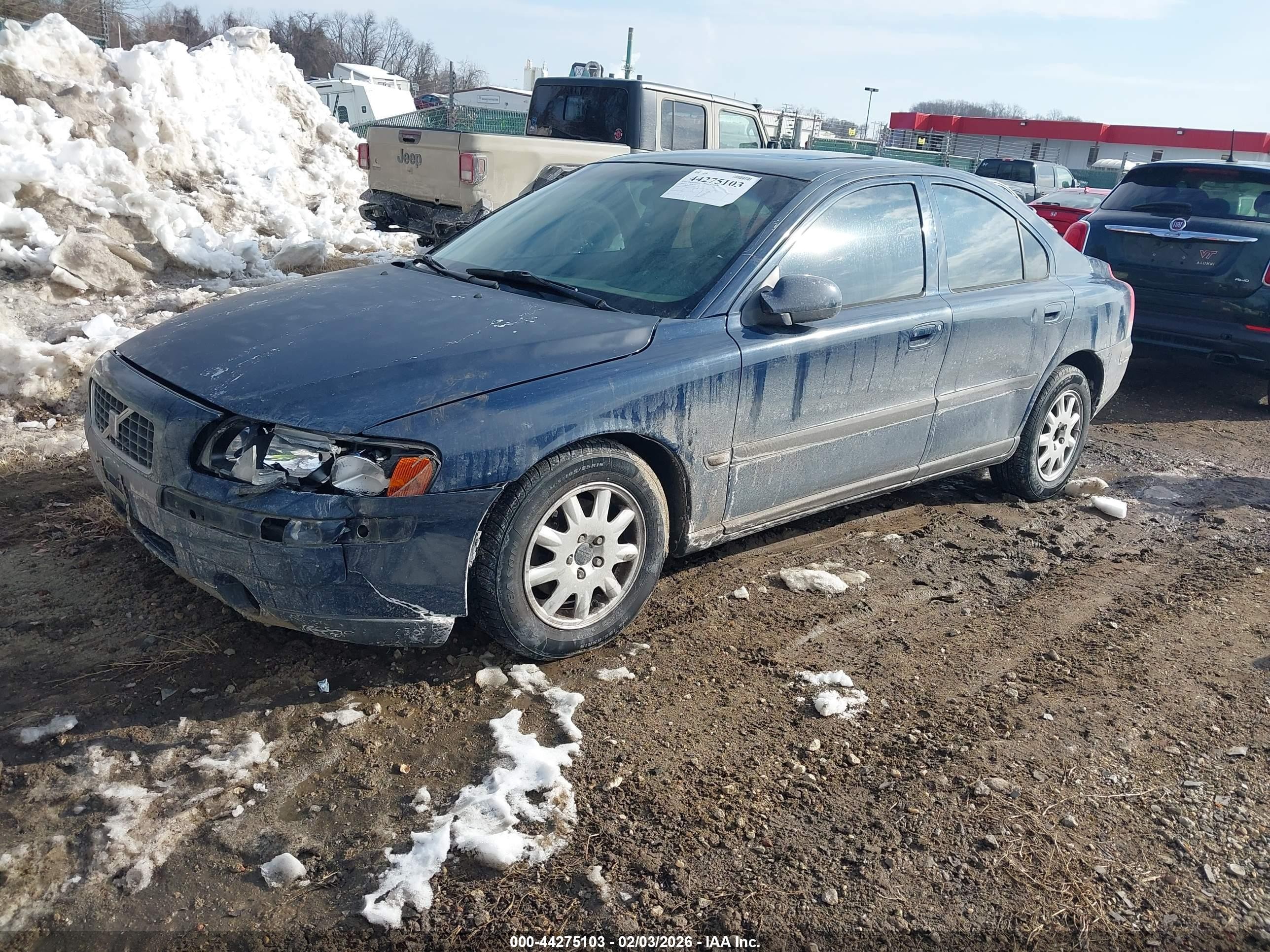2002 Volvo S60 2.4 Dark Blue vin: YV1RS61R522109265