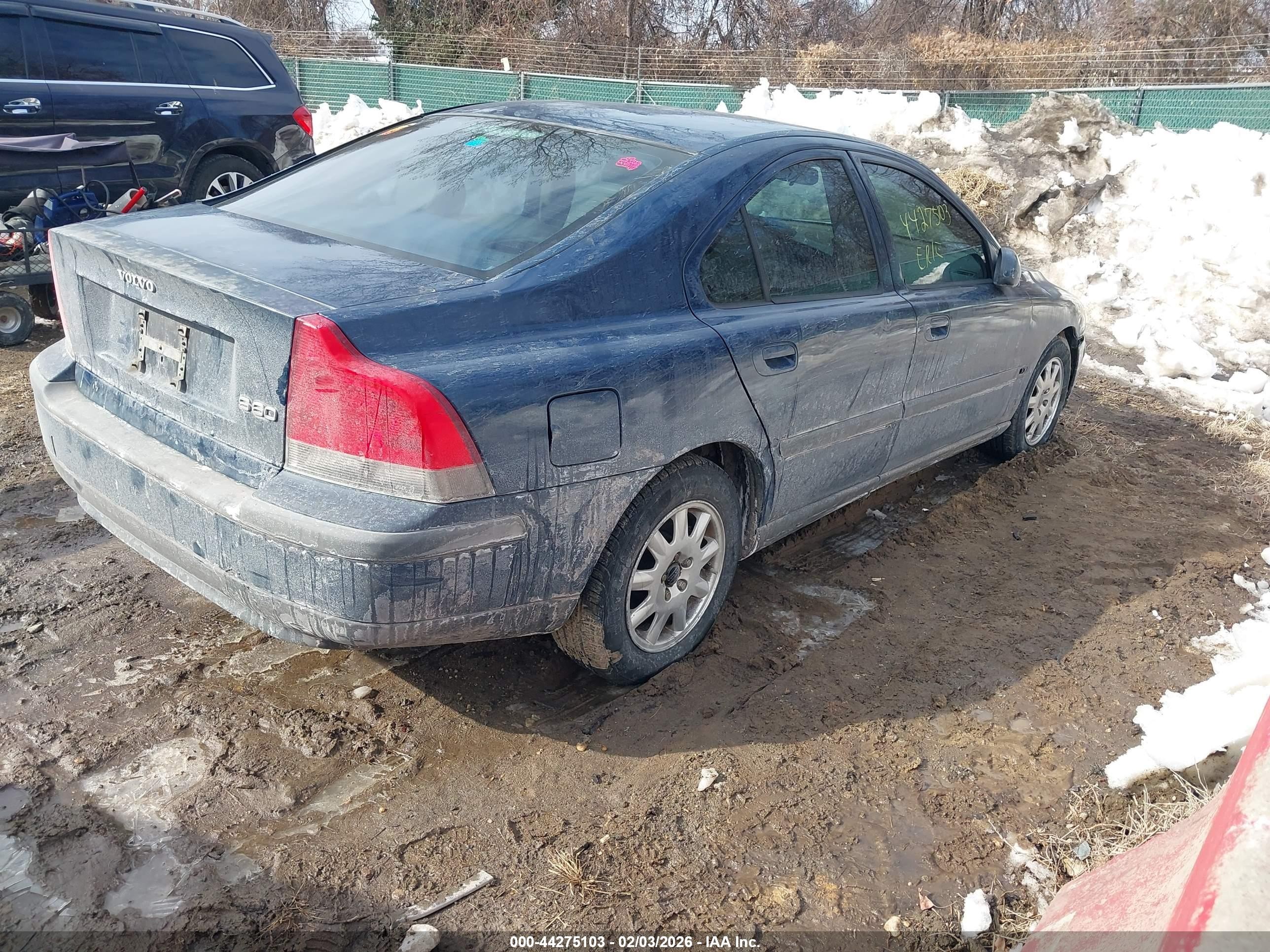 2002 Volvo S60 2.4 Dark Blue vin: YV1RS61R522109265