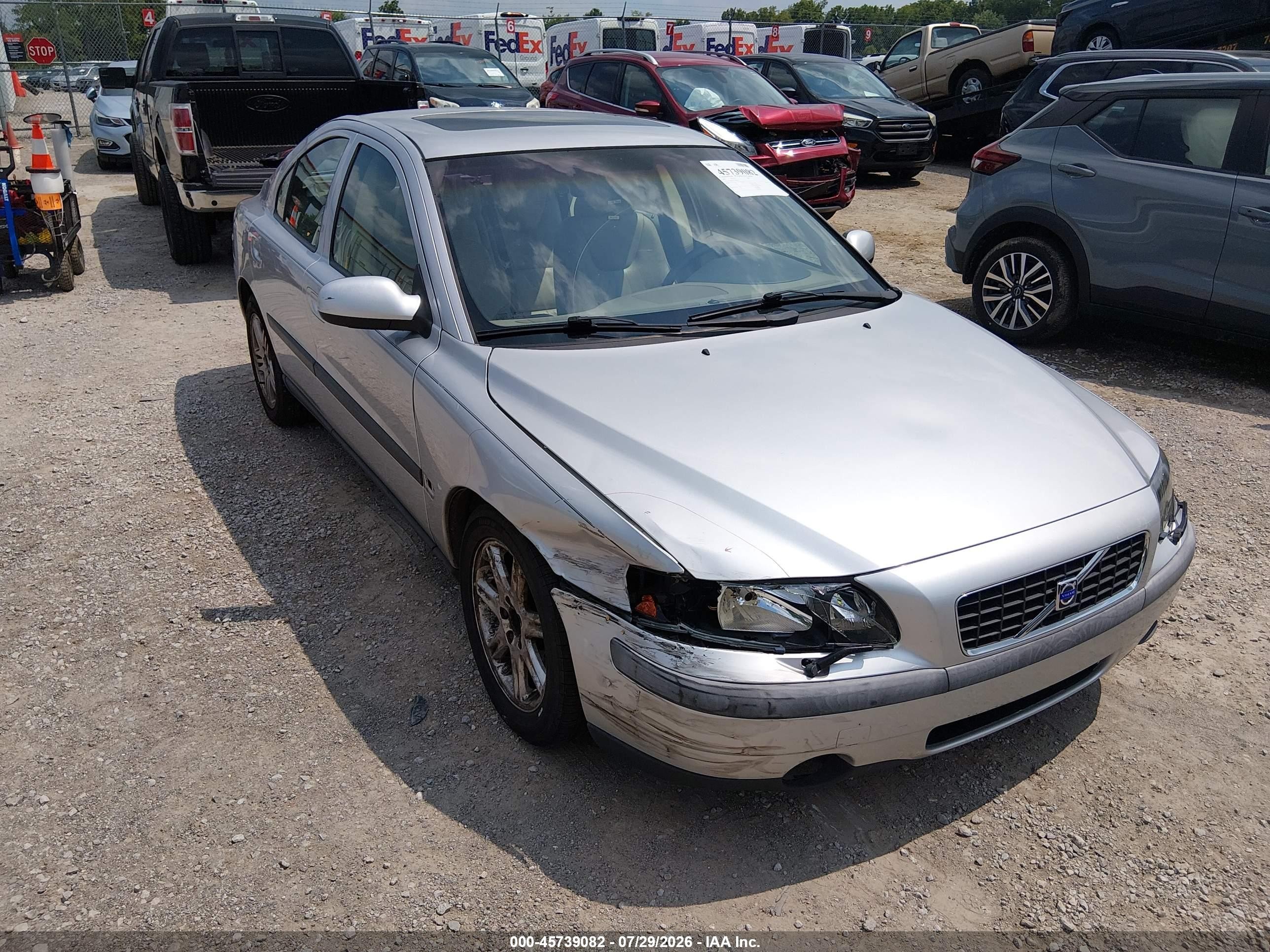2002 Volvo S60 2.4 Silver vin: YV1RS61R722098429