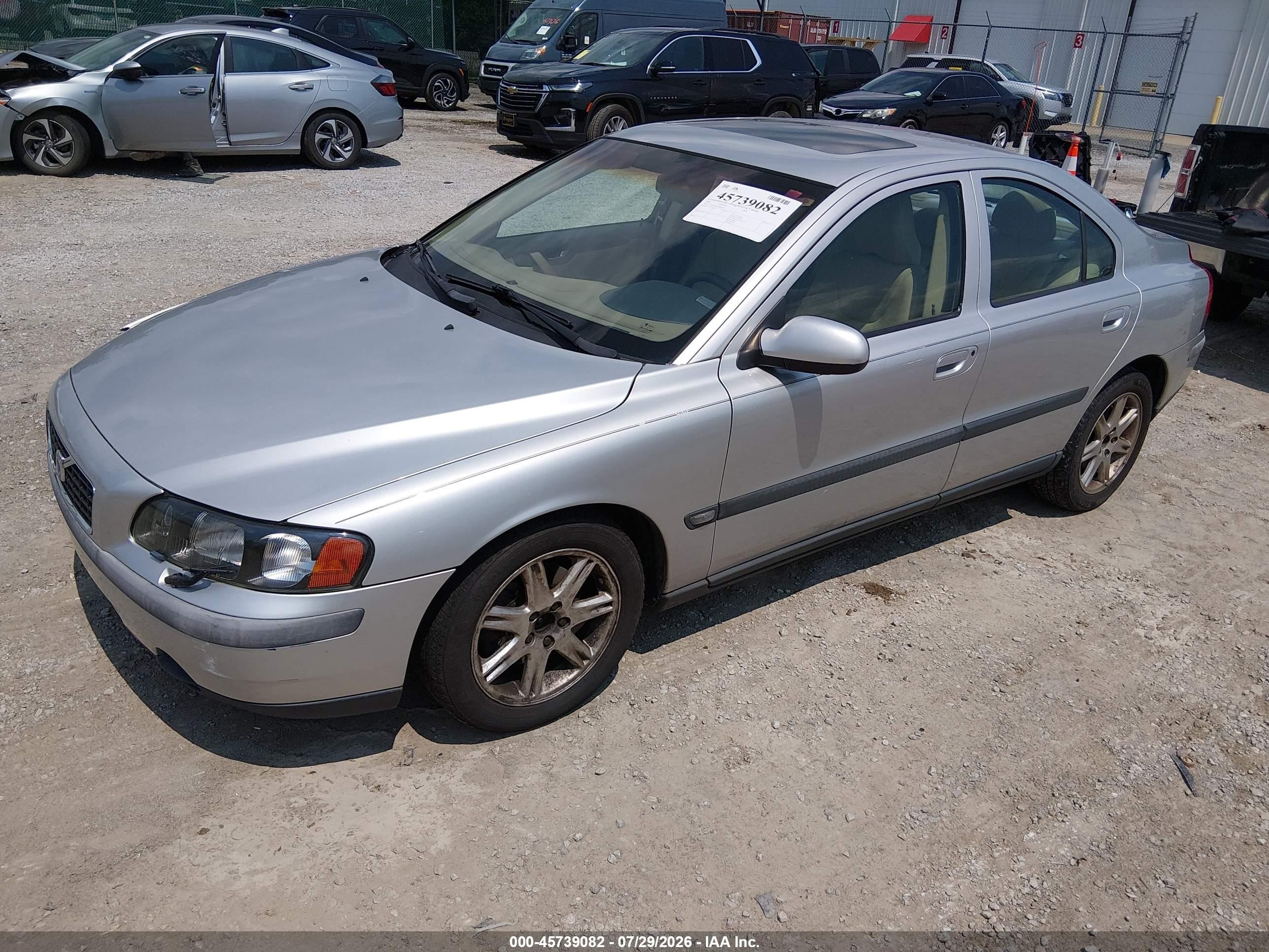 2002 Volvo S60 2.4 Silver vin: YV1RS61R722098429
