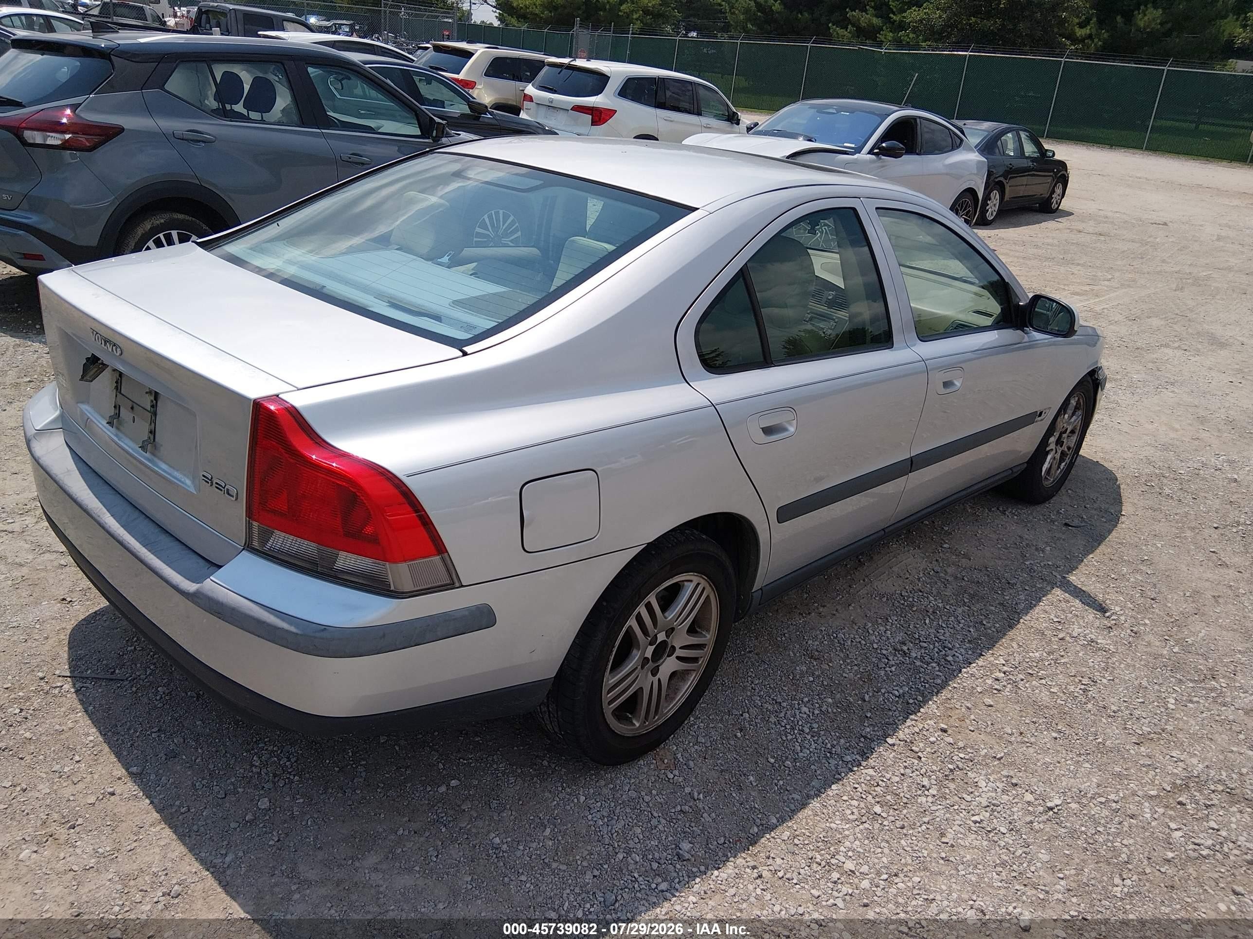 2002 Volvo S60 2.4 Silver vin: YV1RS61R722098429