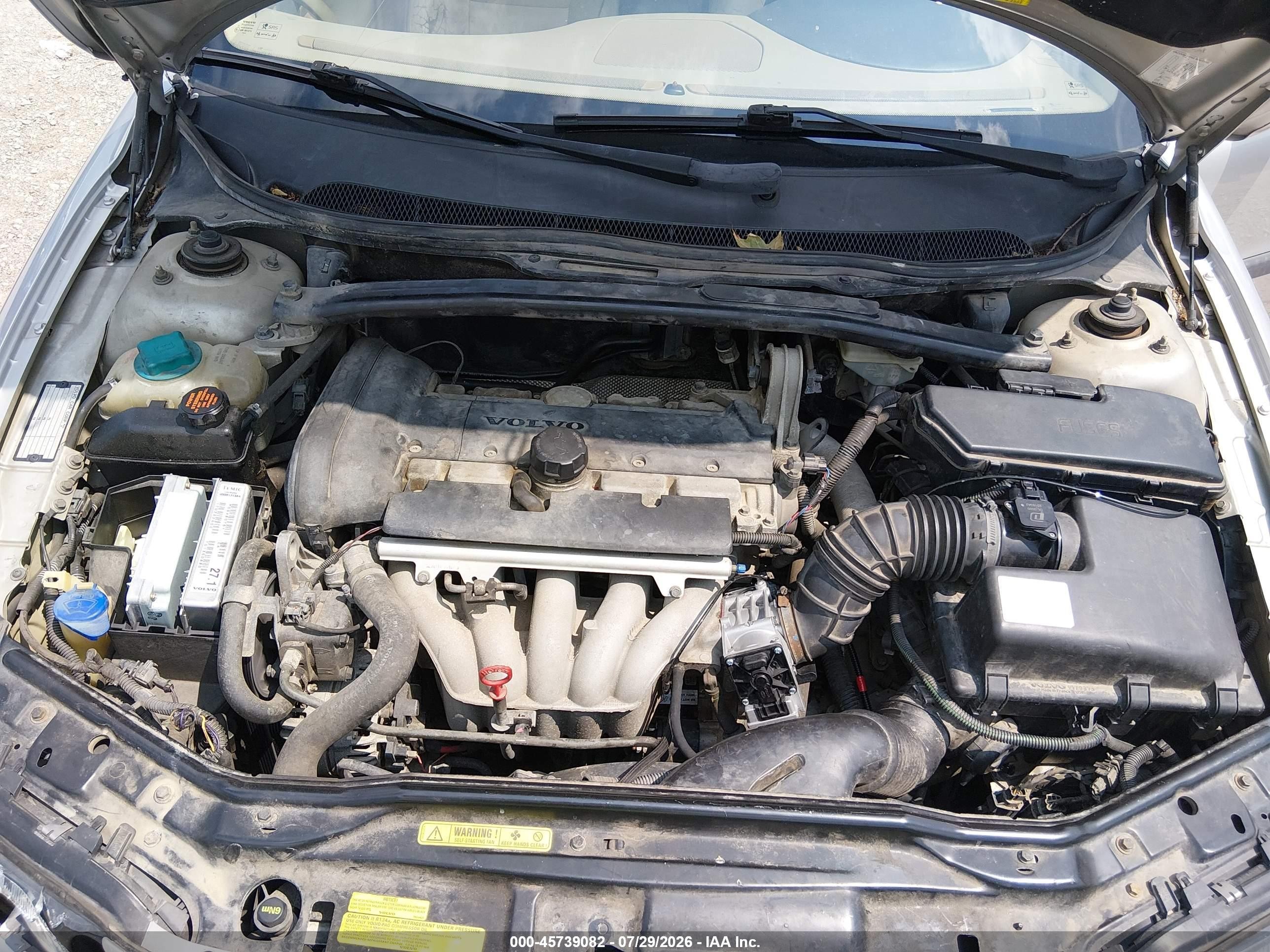 2002 Volvo S60 2.4 Silver vin: YV1RS61R722098429